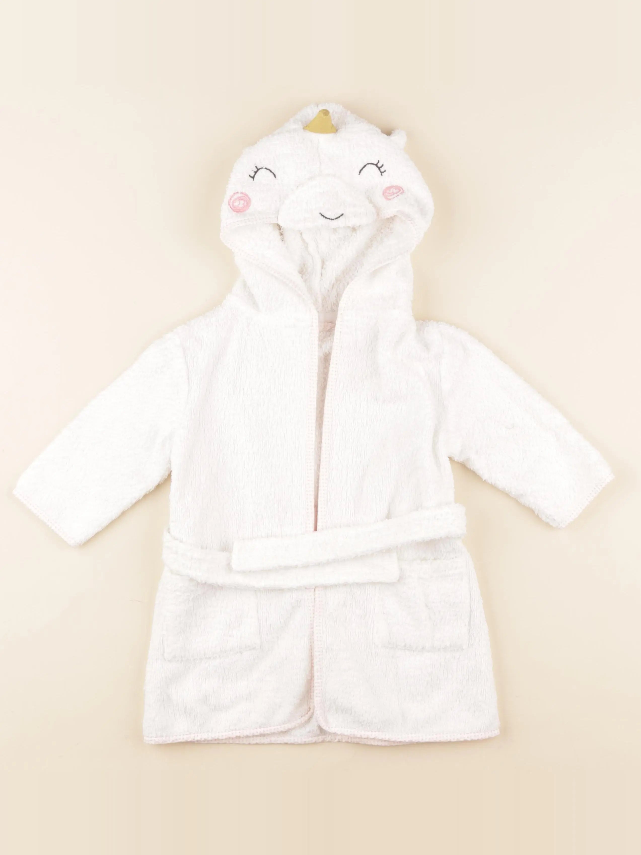 Vertbaudet - peignoir blanc - 9/12 mois