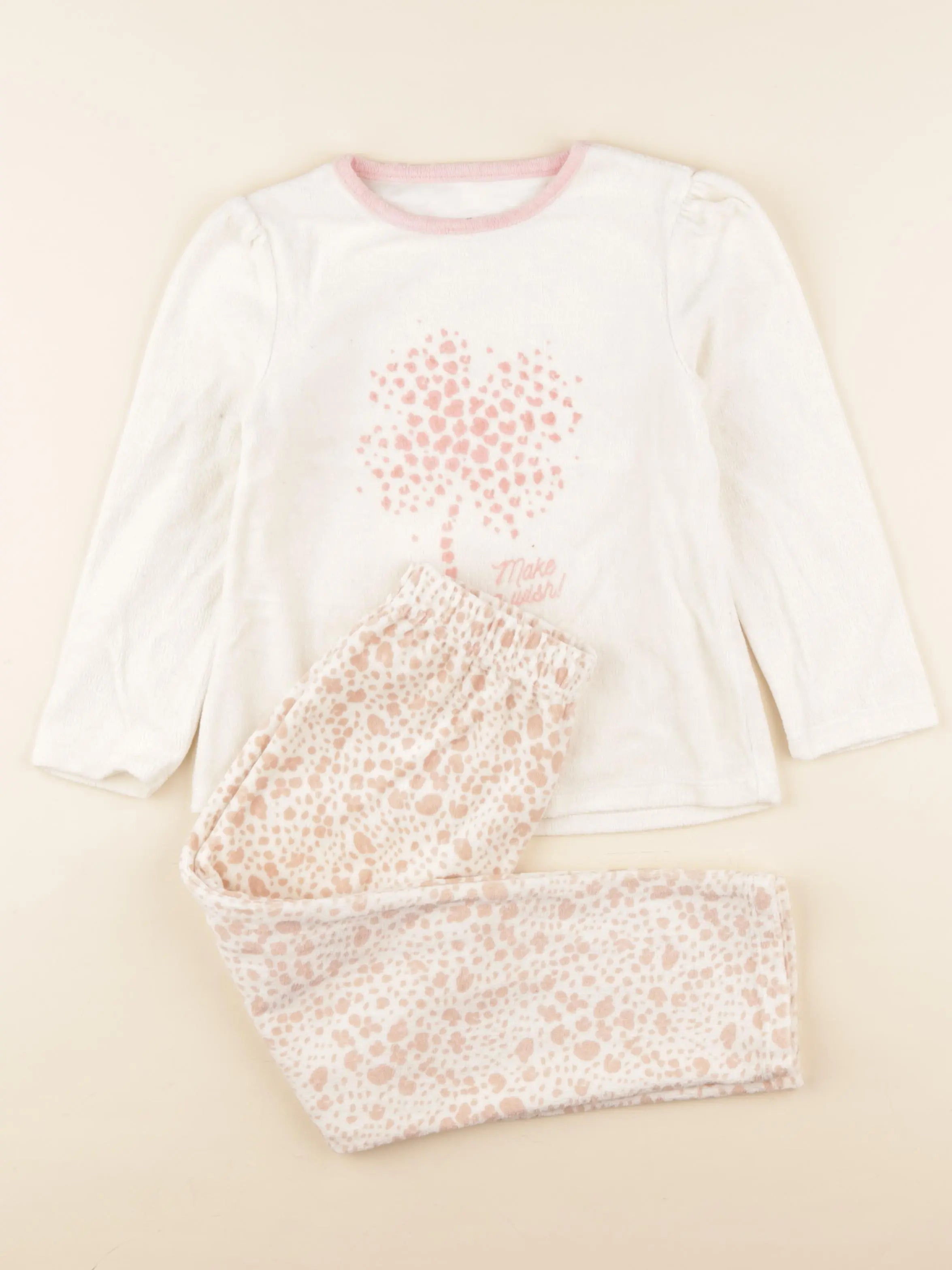 Vertbaudet - pyjama velours multicolore - 6 ans