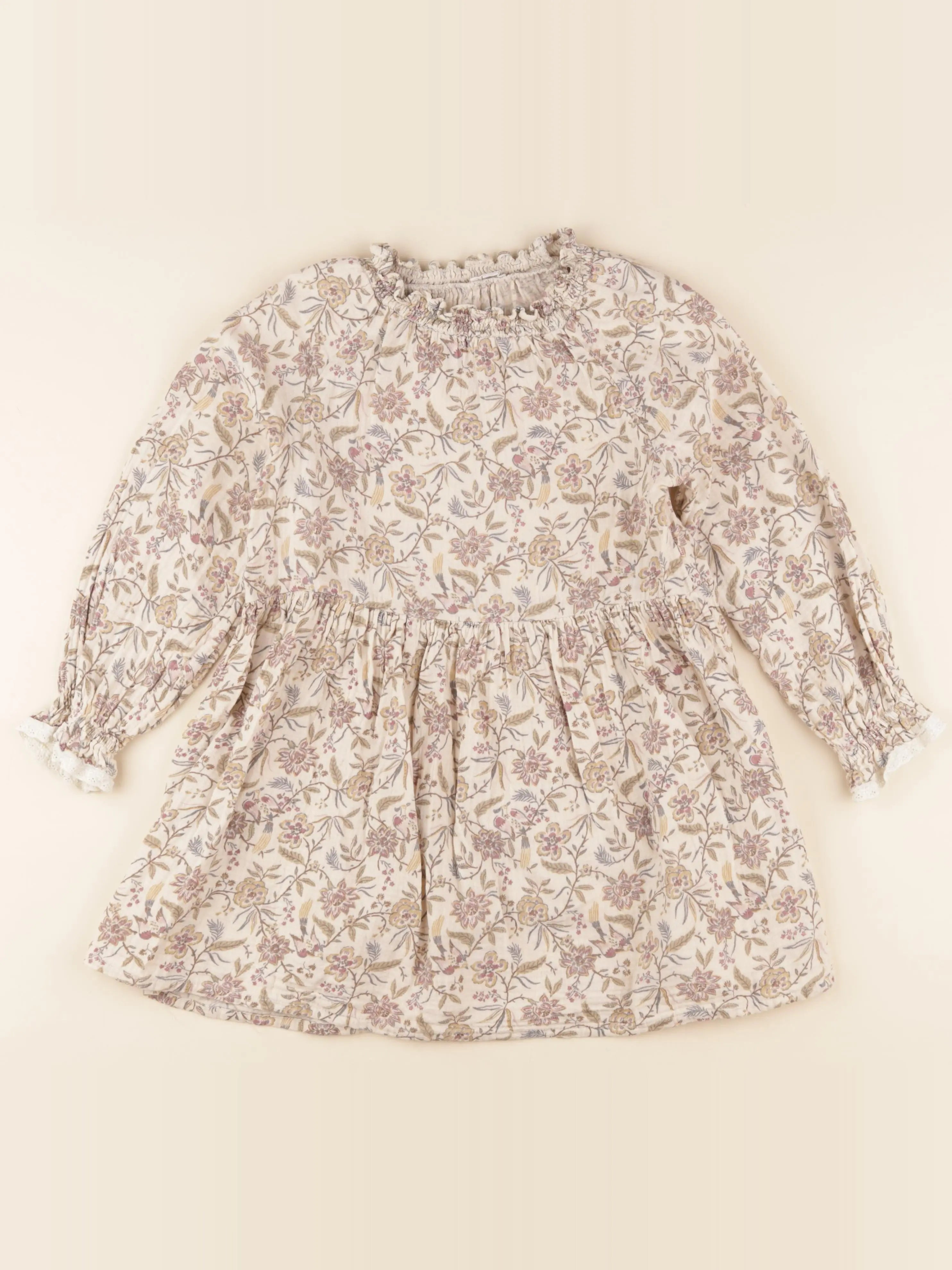 Vertbaudet - robe multicolore - 6 ans
