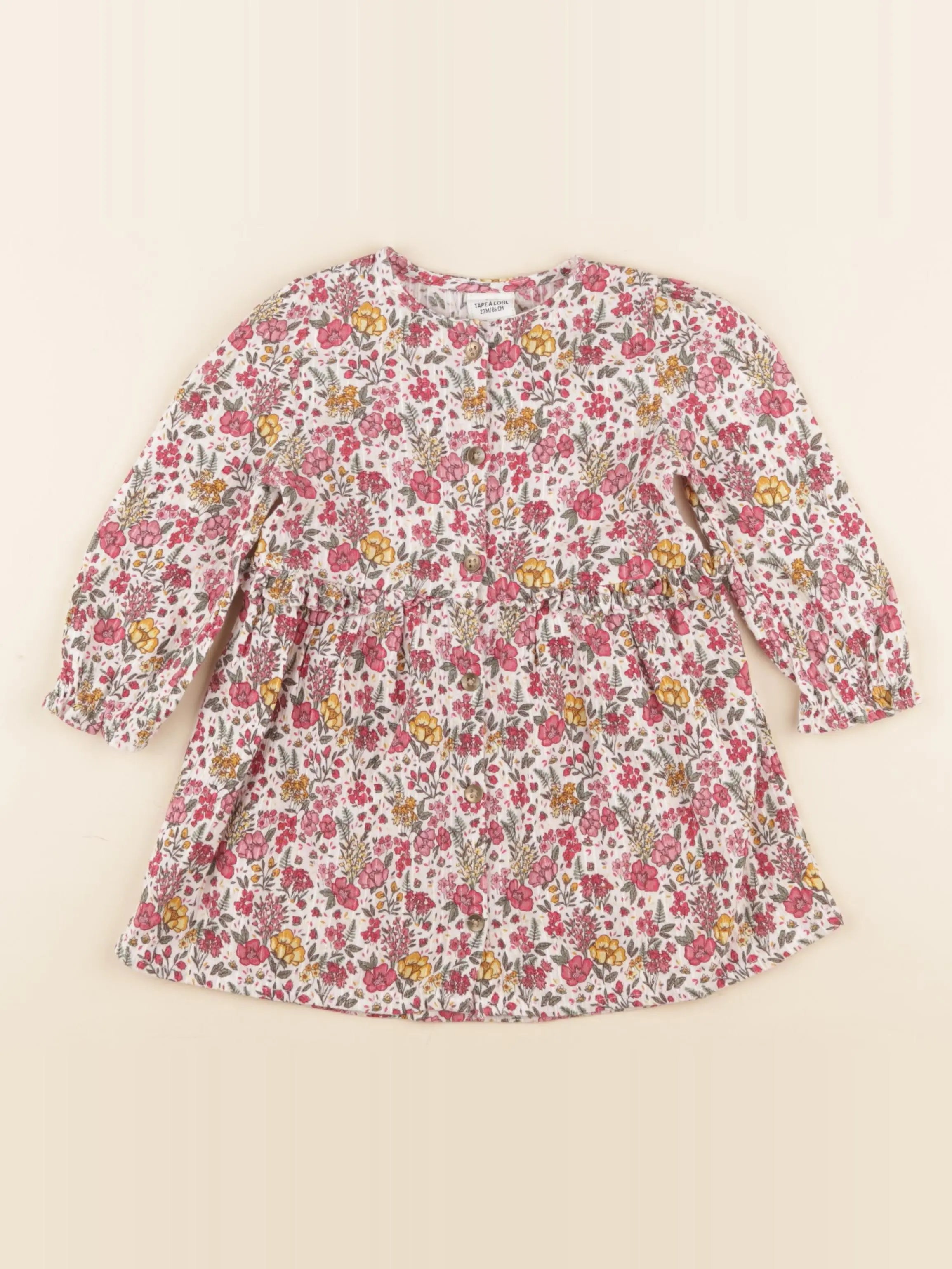 Tape à l'oeil - robe multicolore - 24 mois