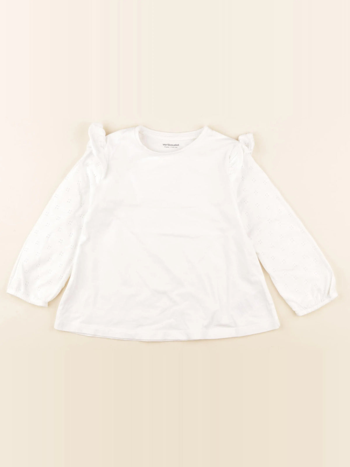 Vertbaudet - tee-shirt blanc - 5 ans