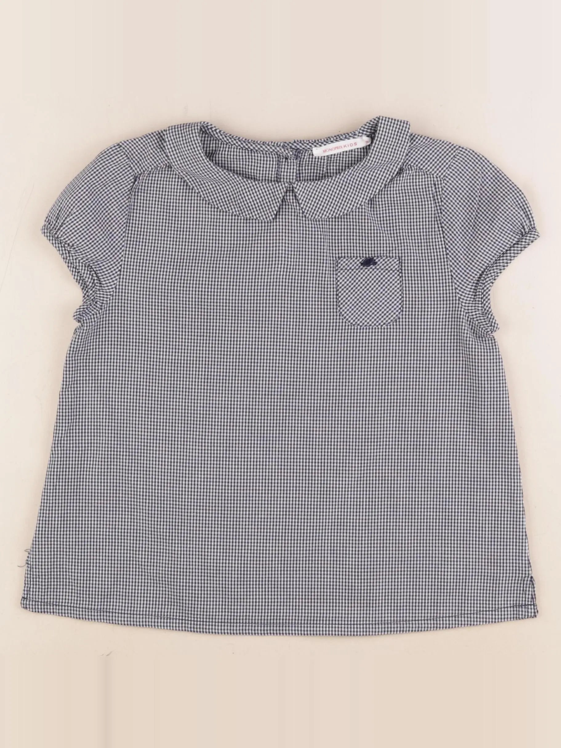 Monoprix - blouse bleu - 8 ans