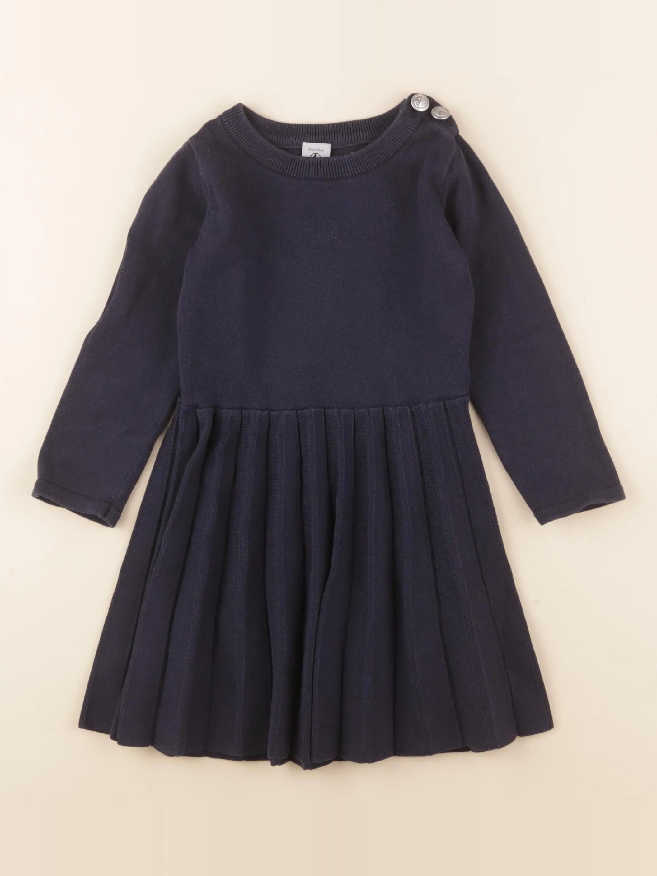 Petit Bateau - robe bleu - 3 ans