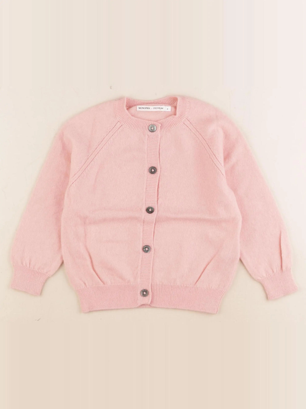Monoprix - gilet rose - 4 ans