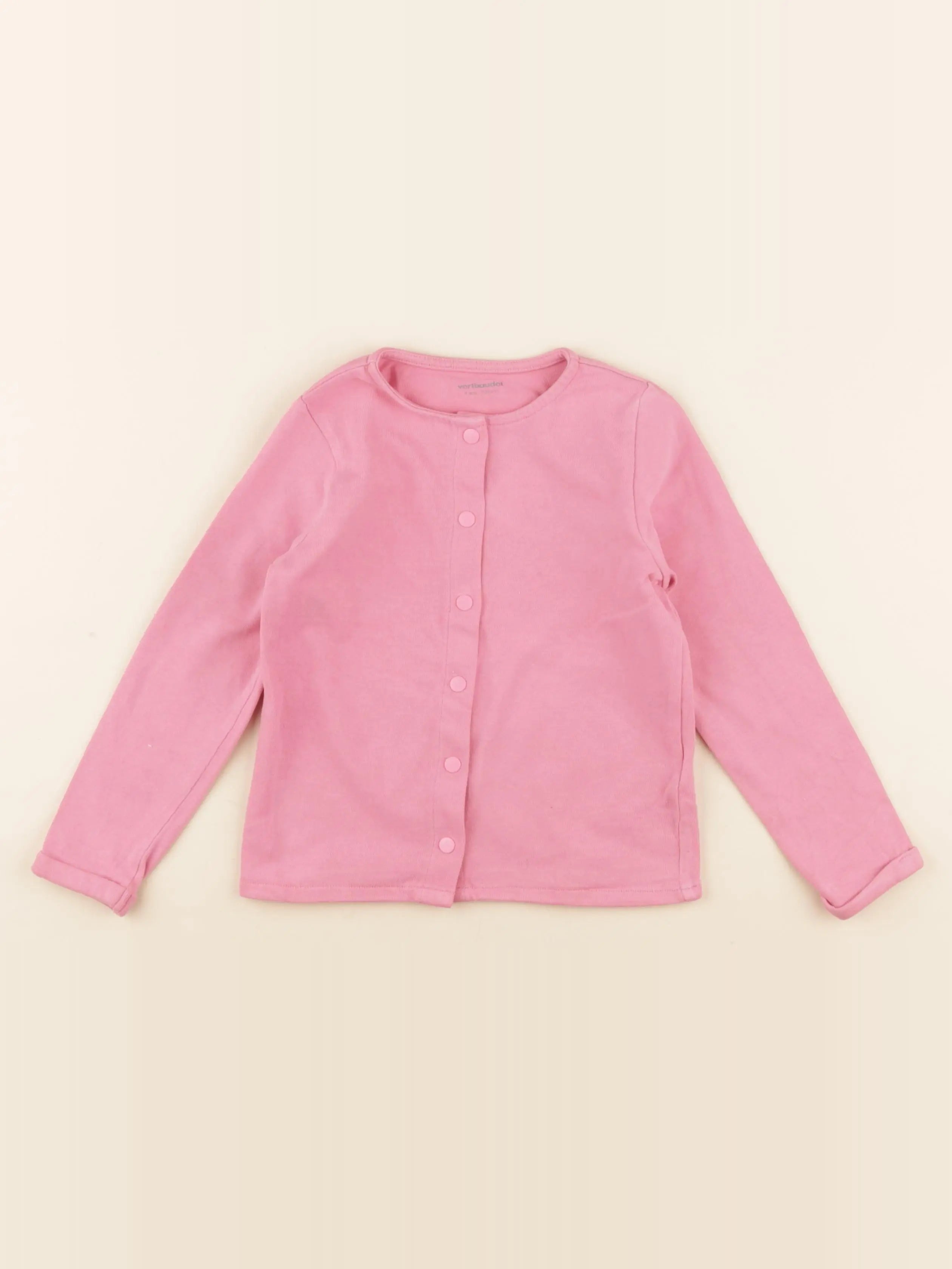 Vertbaudet - sweat rose - 4 ans
