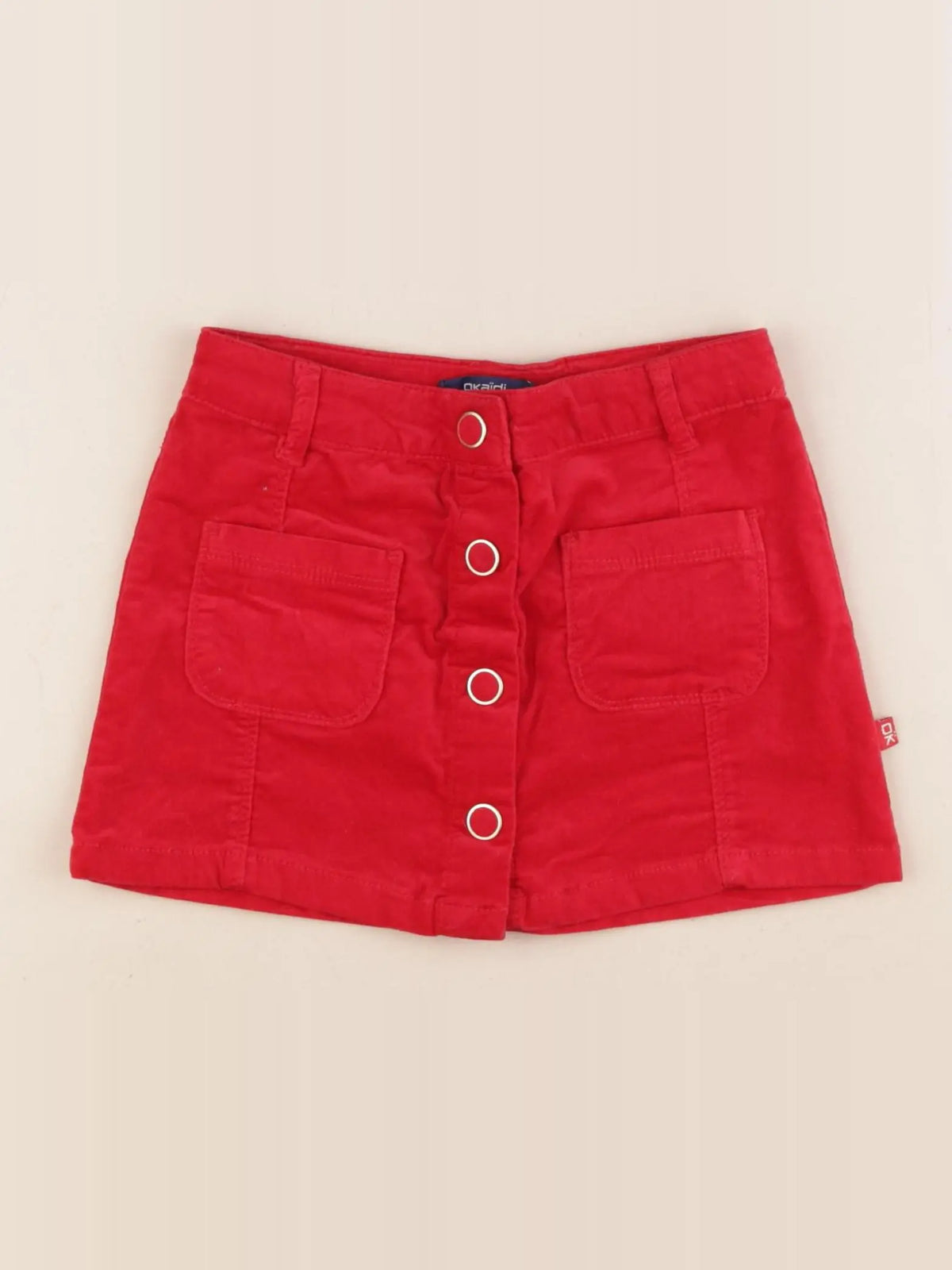 Okaidi - jupe rouge - 3 ans