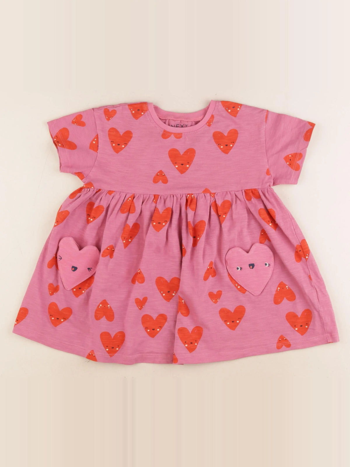 Next - robe rose - 18/24 mois
