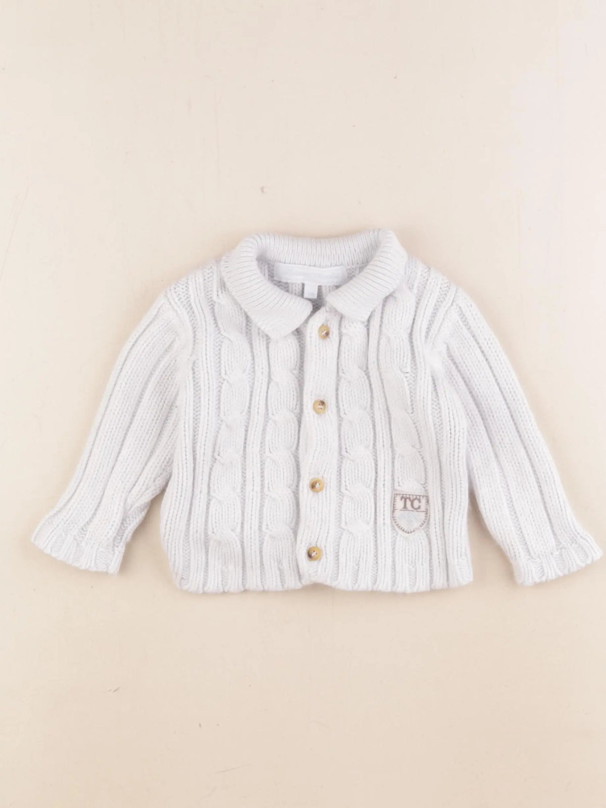 Tartine & Chocolat - gilet bleu - 6 mois