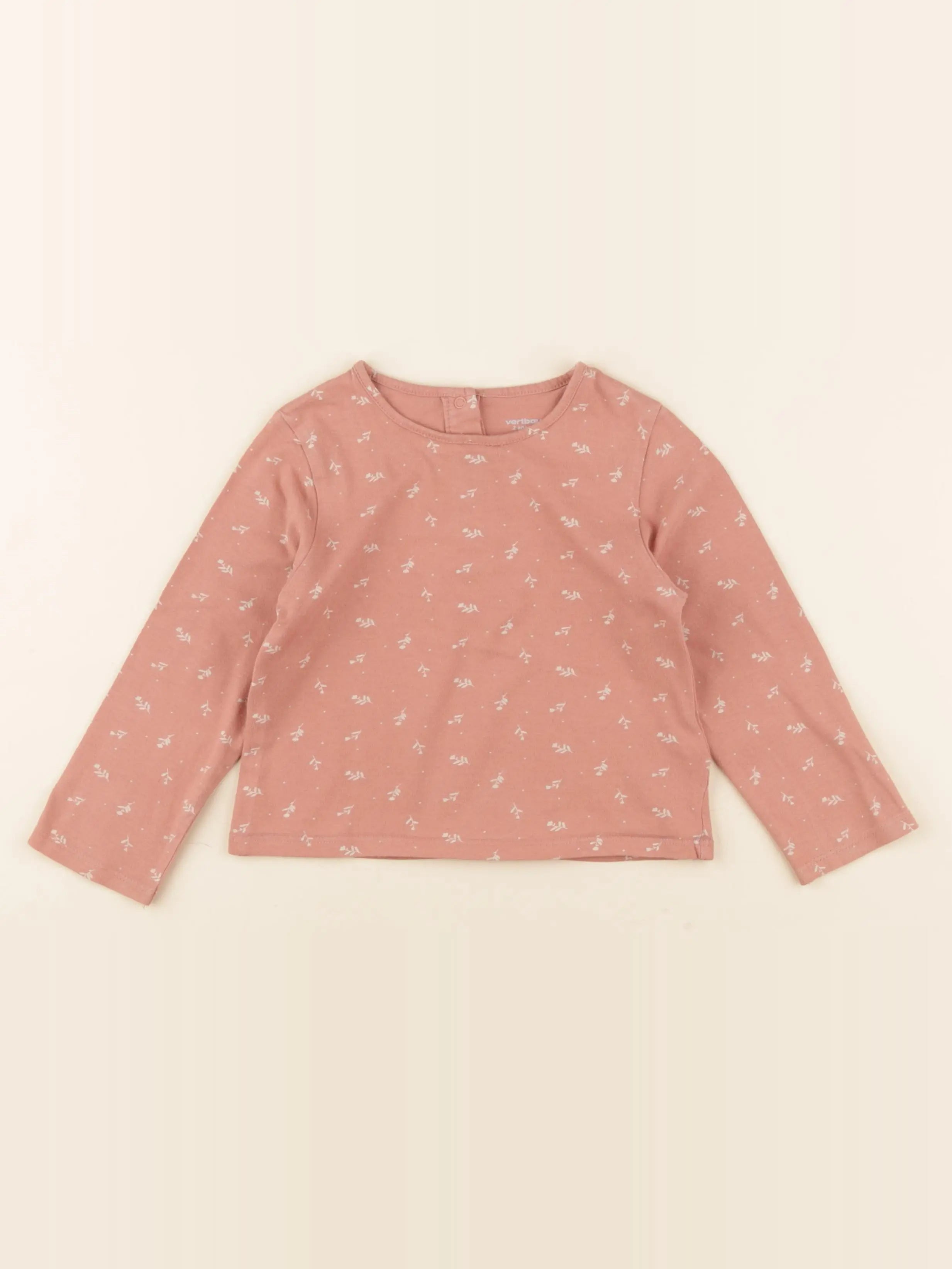Vertbaudet - tee-shirt rose - 2 ans