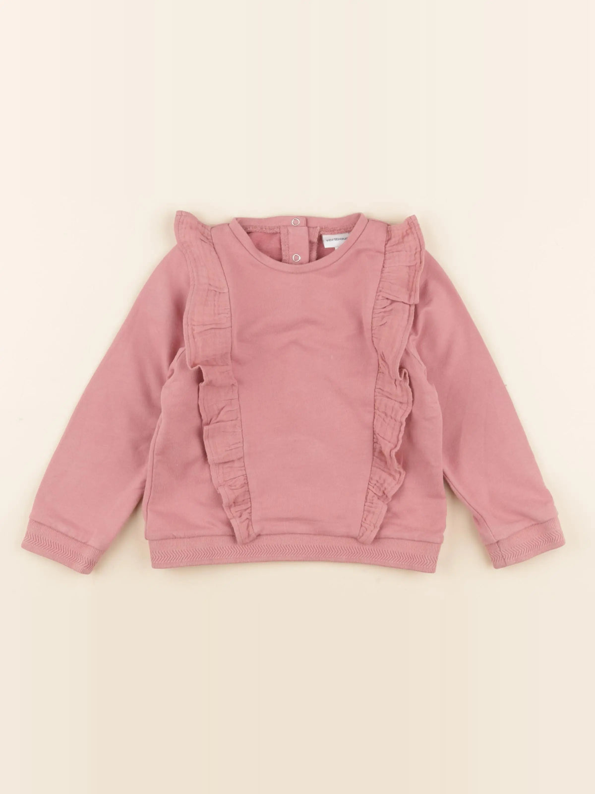 Vertbaudet - sweat rose - 36 mois