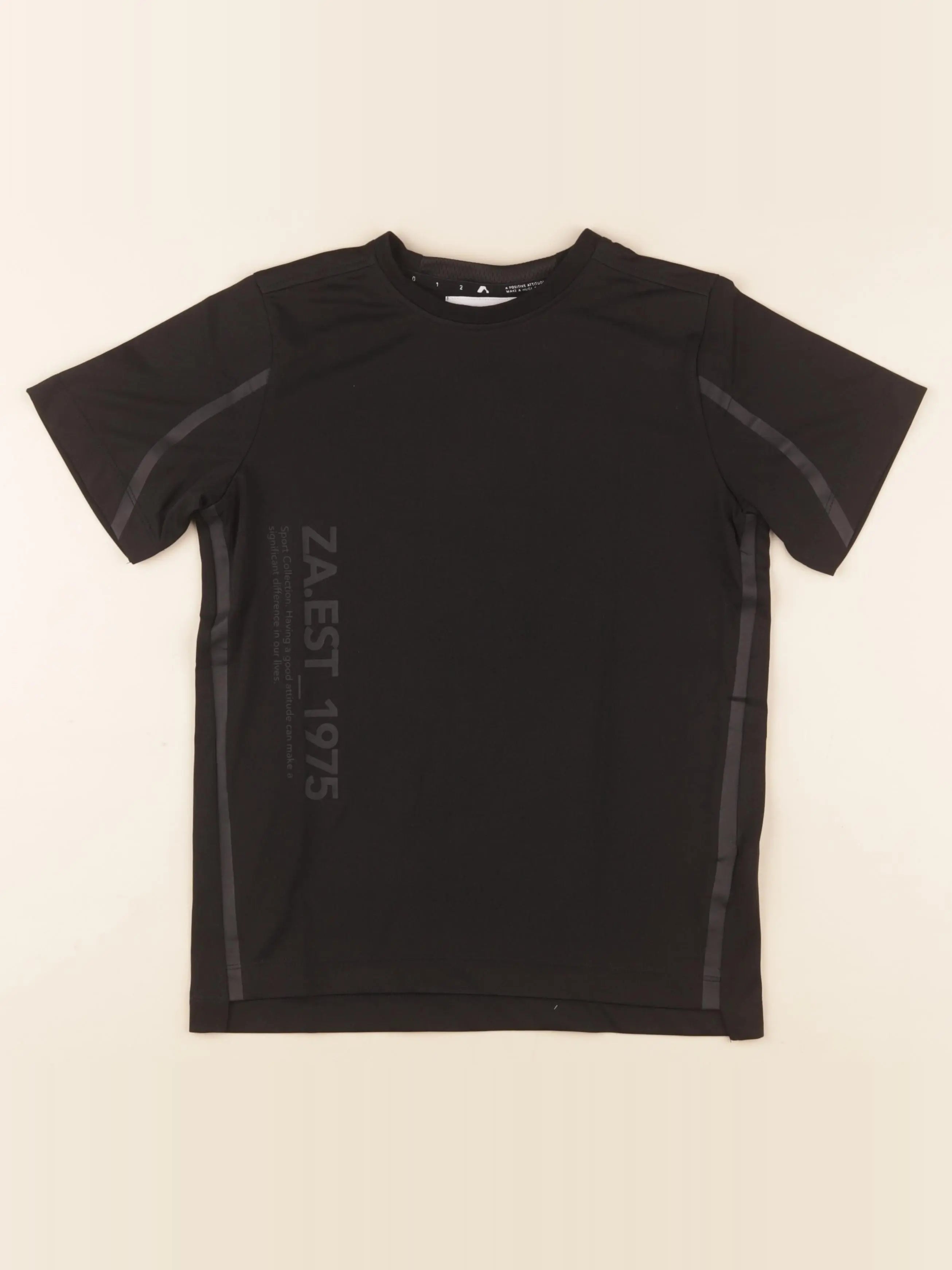 Zara - tee-shirt imprimé au dos noir - 6/7 ans