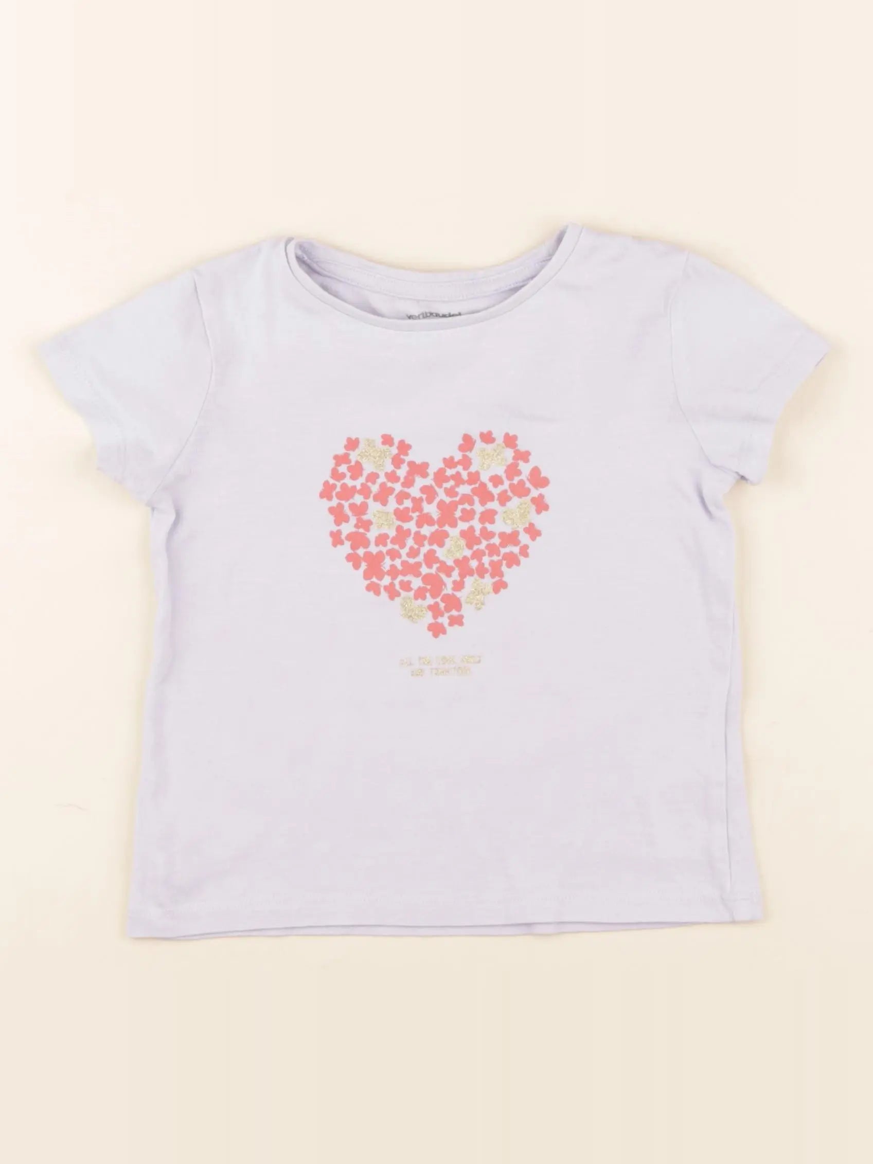 Vertbaudet - tee-shirt bleu - 3 ans