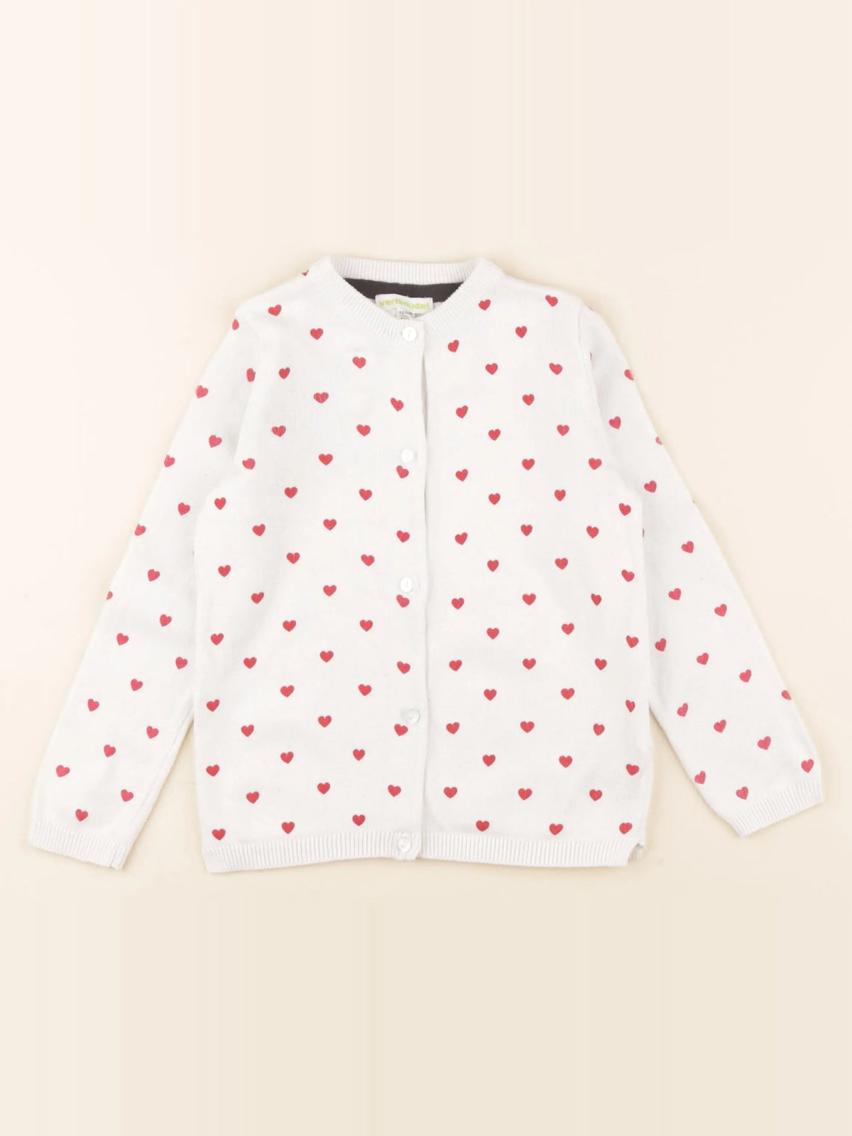 Vertbaudet - gilet rouge - 4 ans