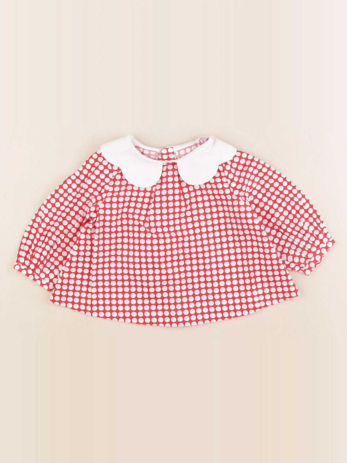 Jacadi - blouse rouge - 6 mois