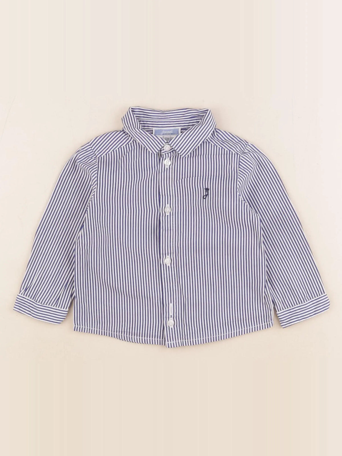 Jacadi - chemise bleu - 12 mois
