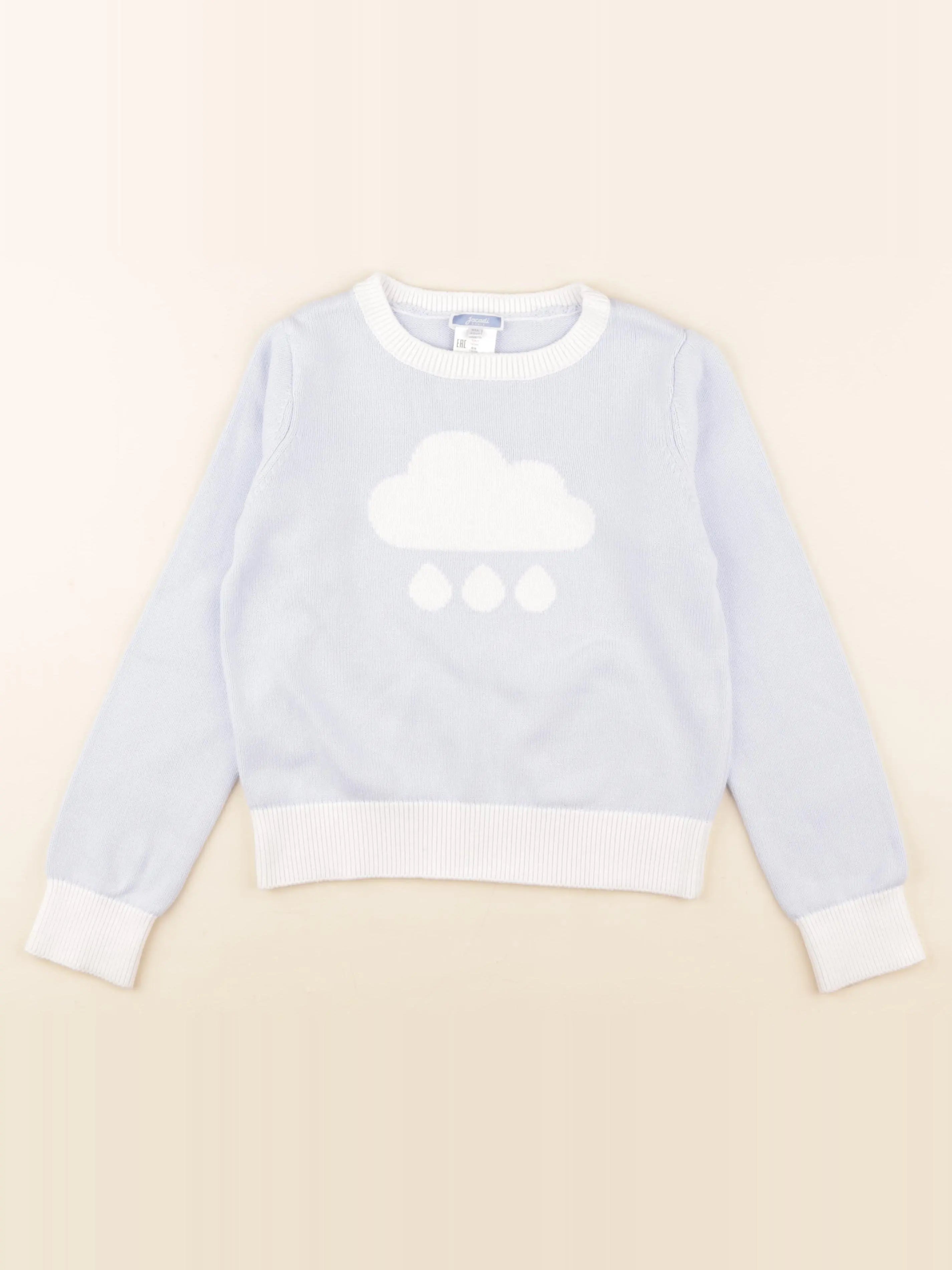 Jacadi - pull bleu - 10 ans