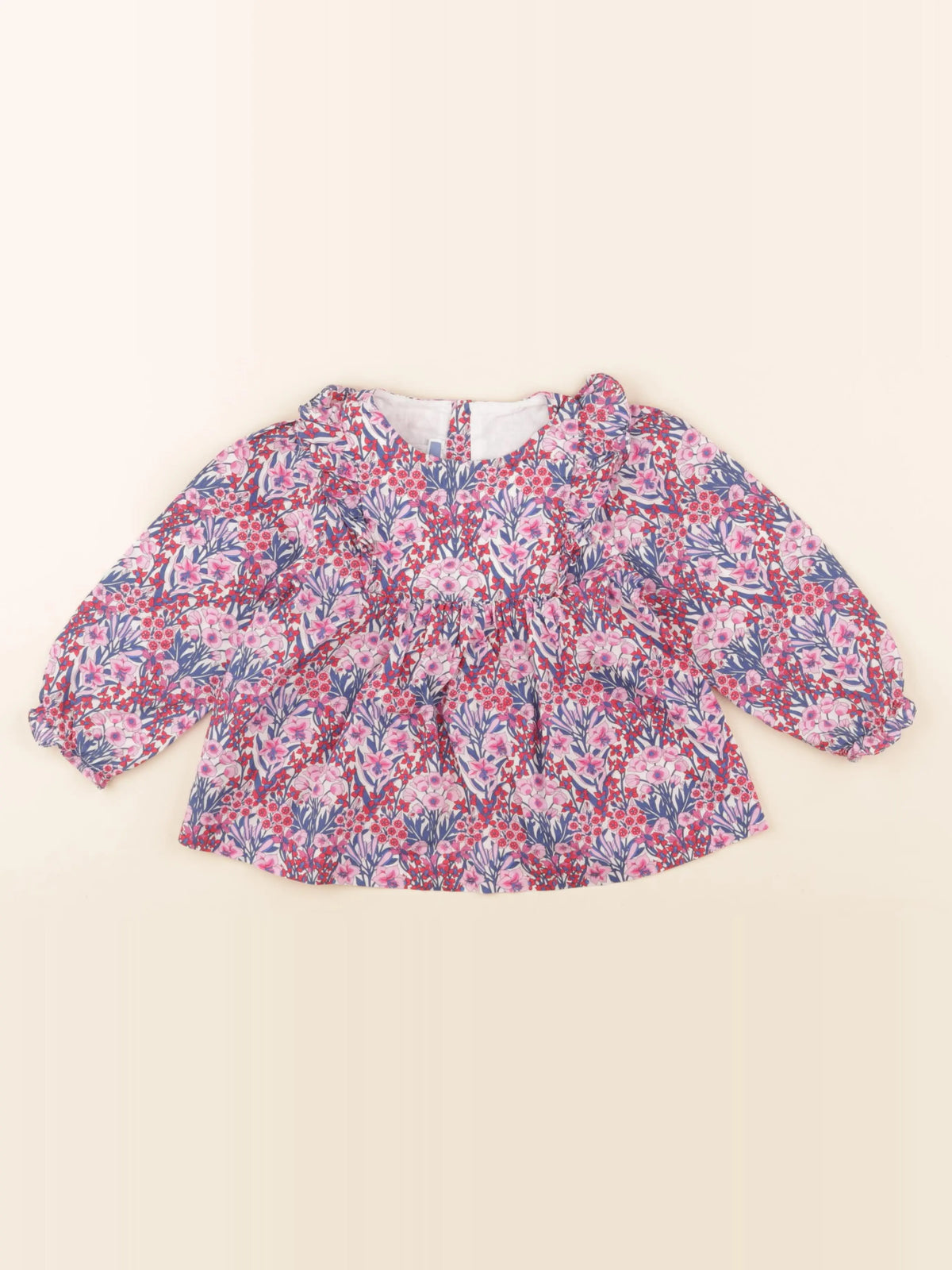 Jacadi - blouse liberty multicolore - 36 mois