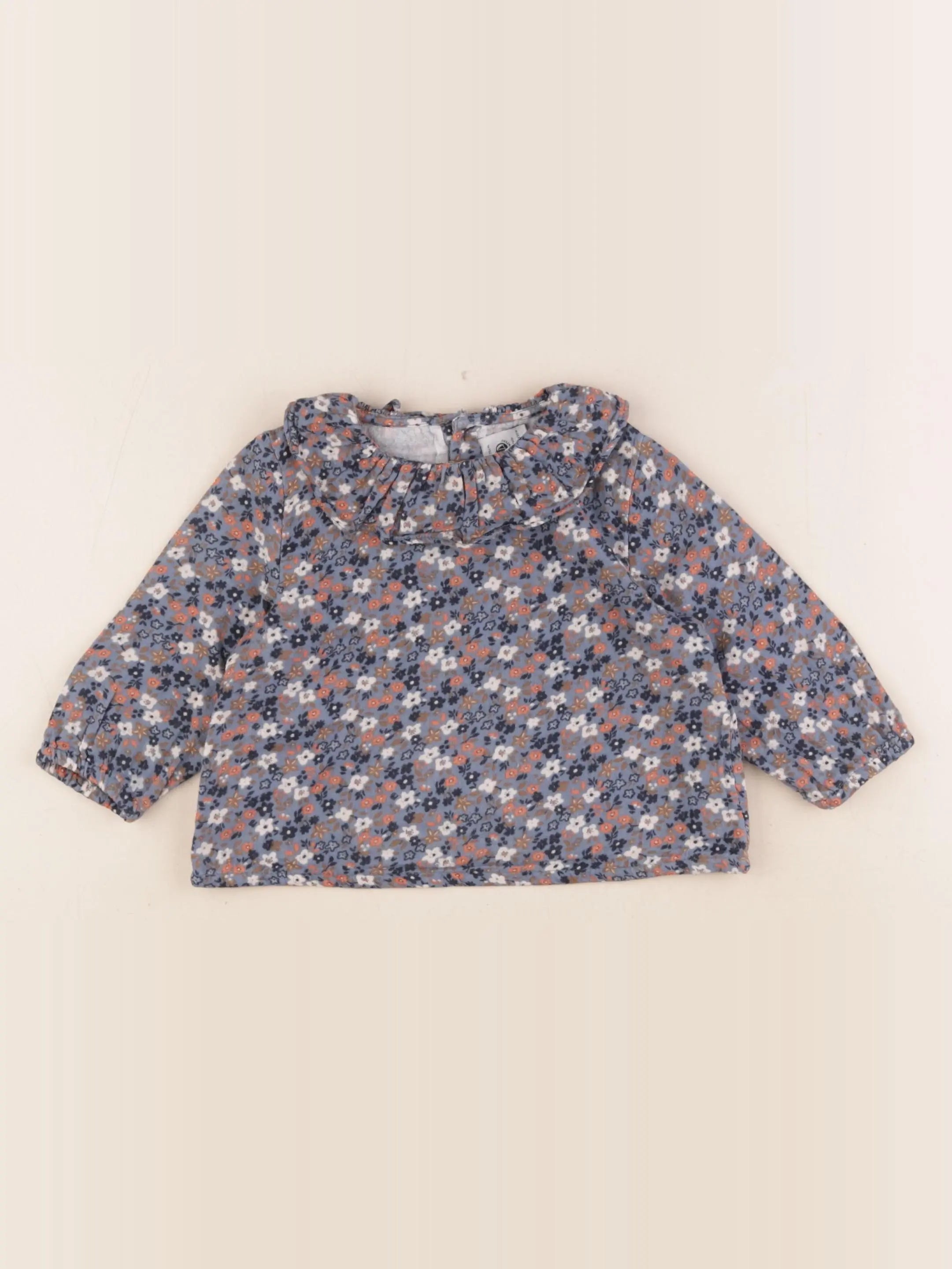 Petit Bateau - blouse multicolore - 12 mois