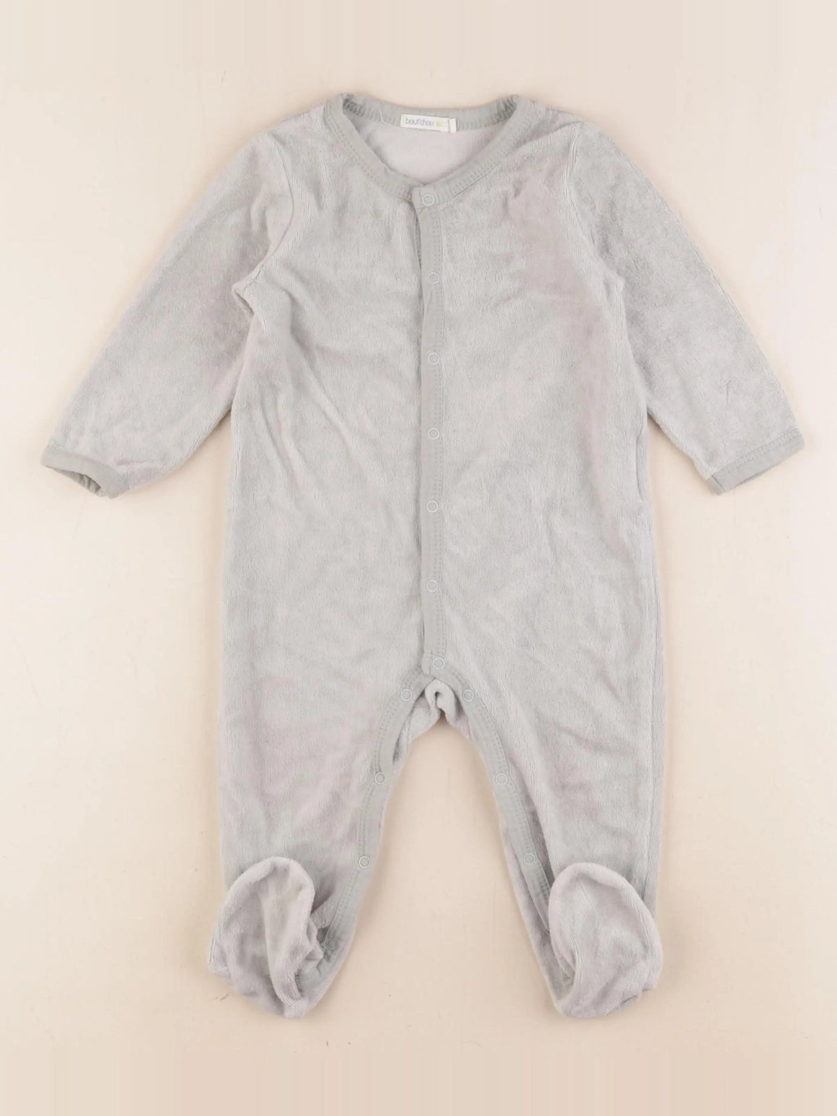 Boutchou - pyjama velours vert - 12 mois