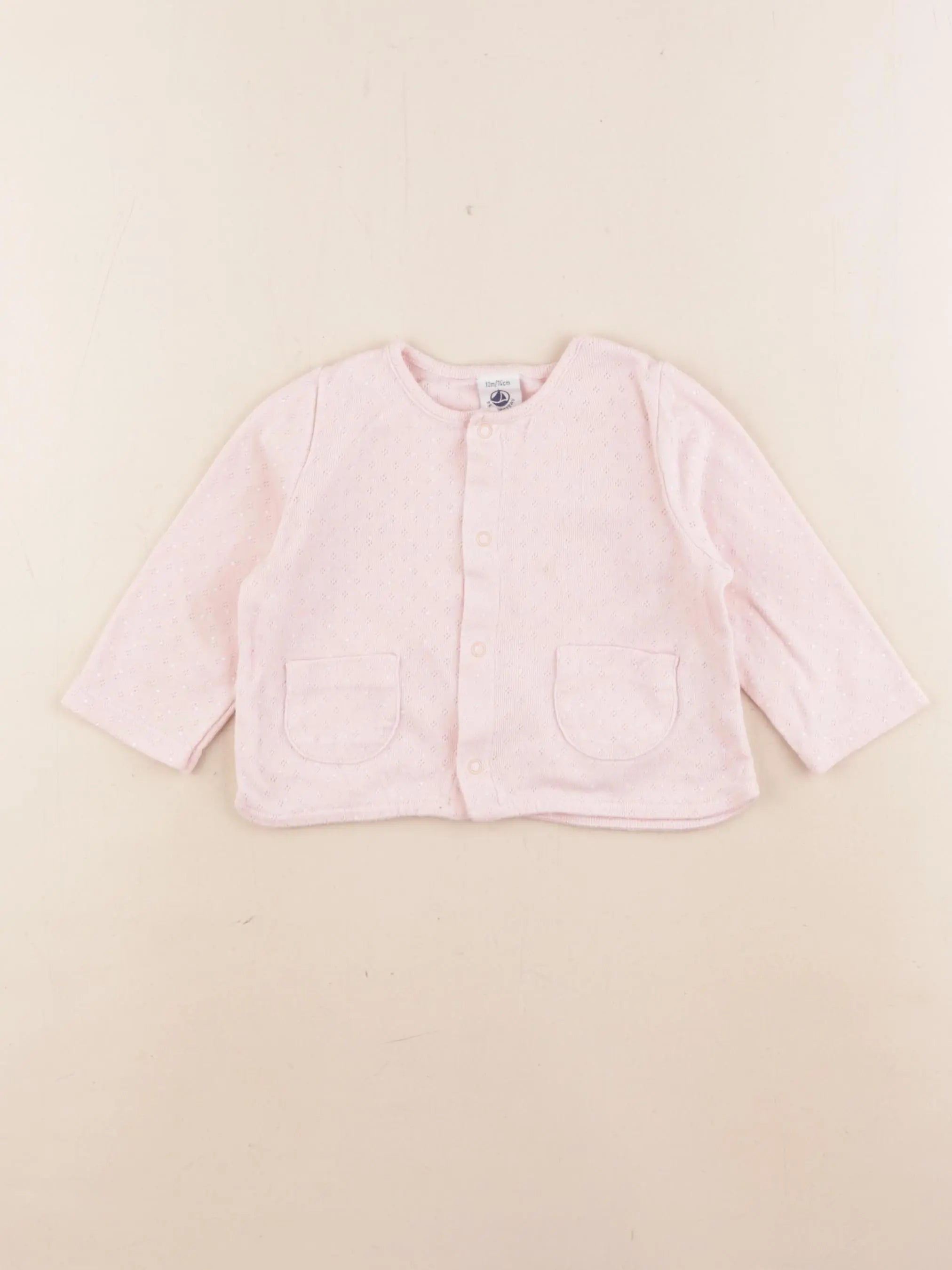 Petit Bateau - tee-shirt rose - 12 mois