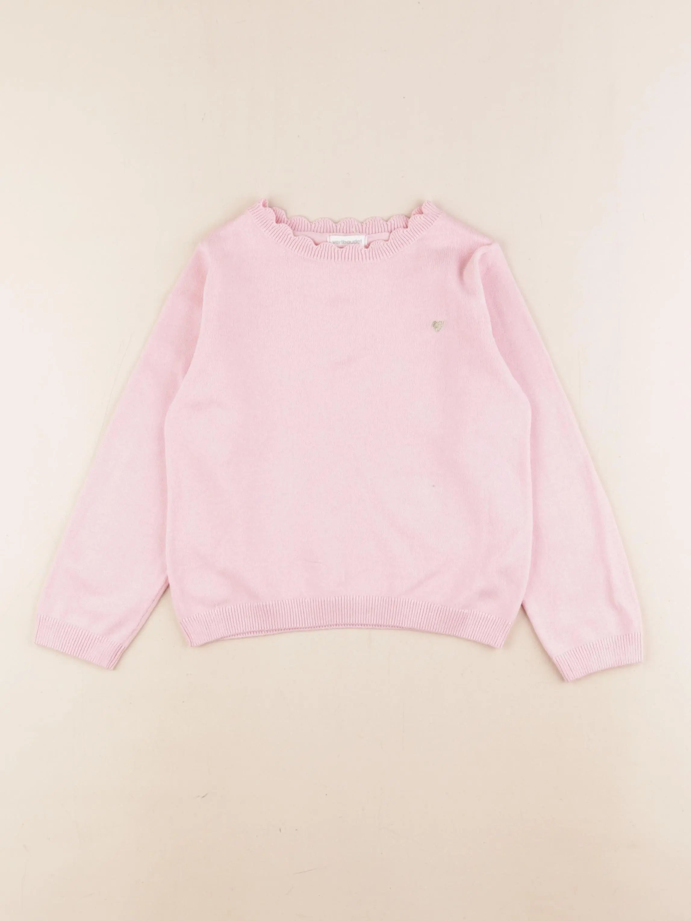 Vertbaudet - pull rose - 5 ans