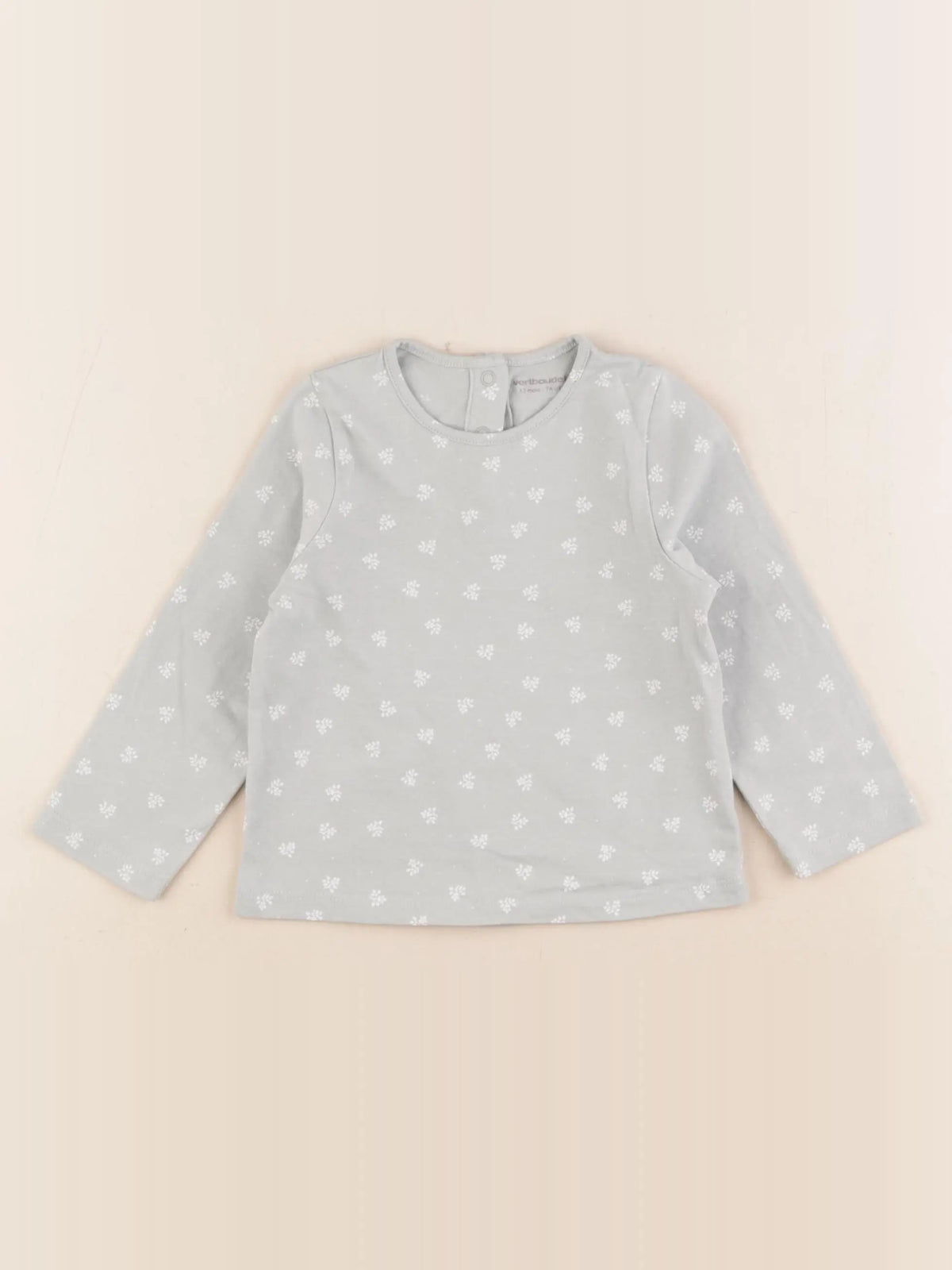Vertbaudet - tee-shirt vert - 12 mois