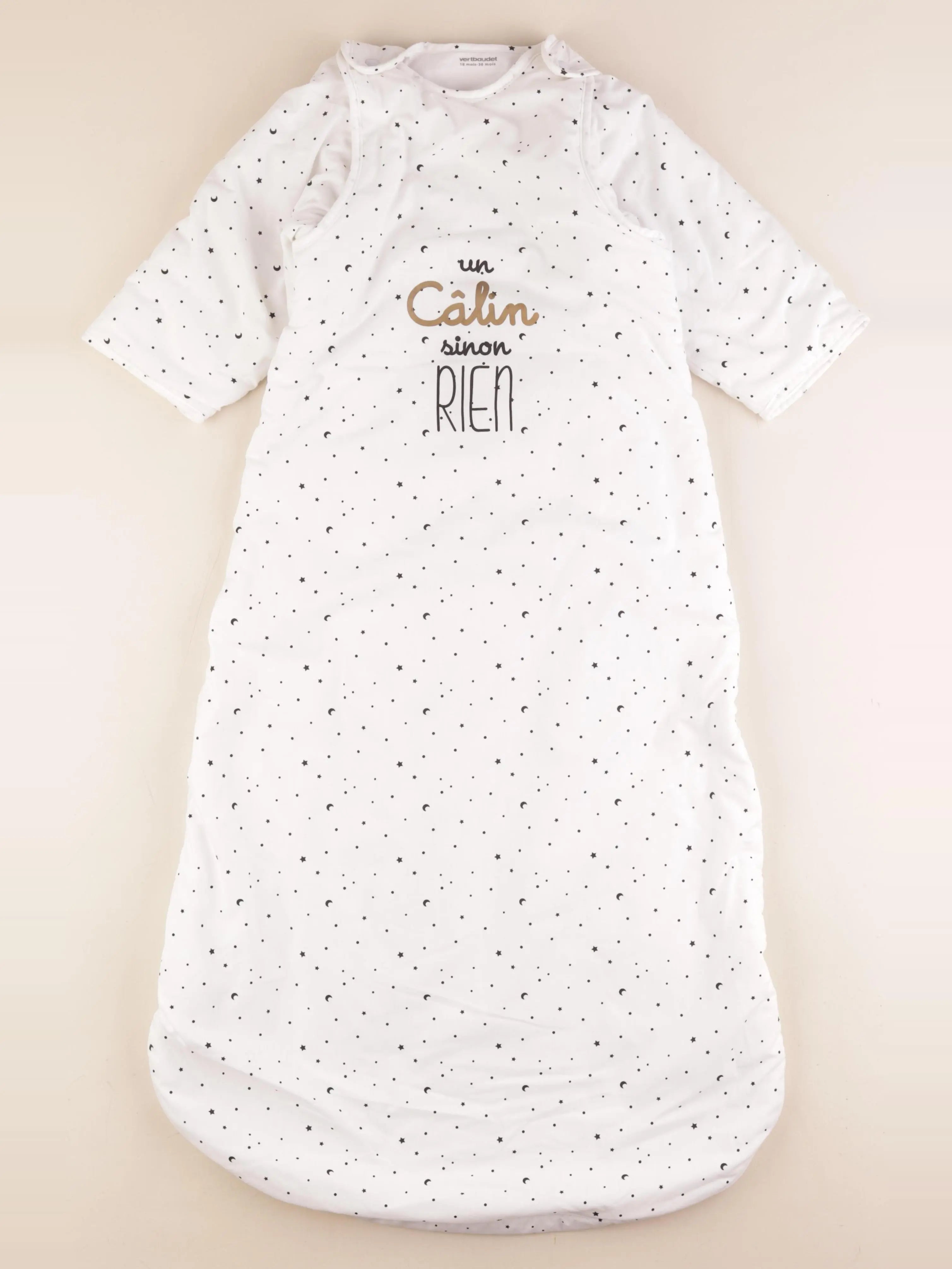 Vertbaudet - gigoteuse TOG 3 blanc - 18/36 mois