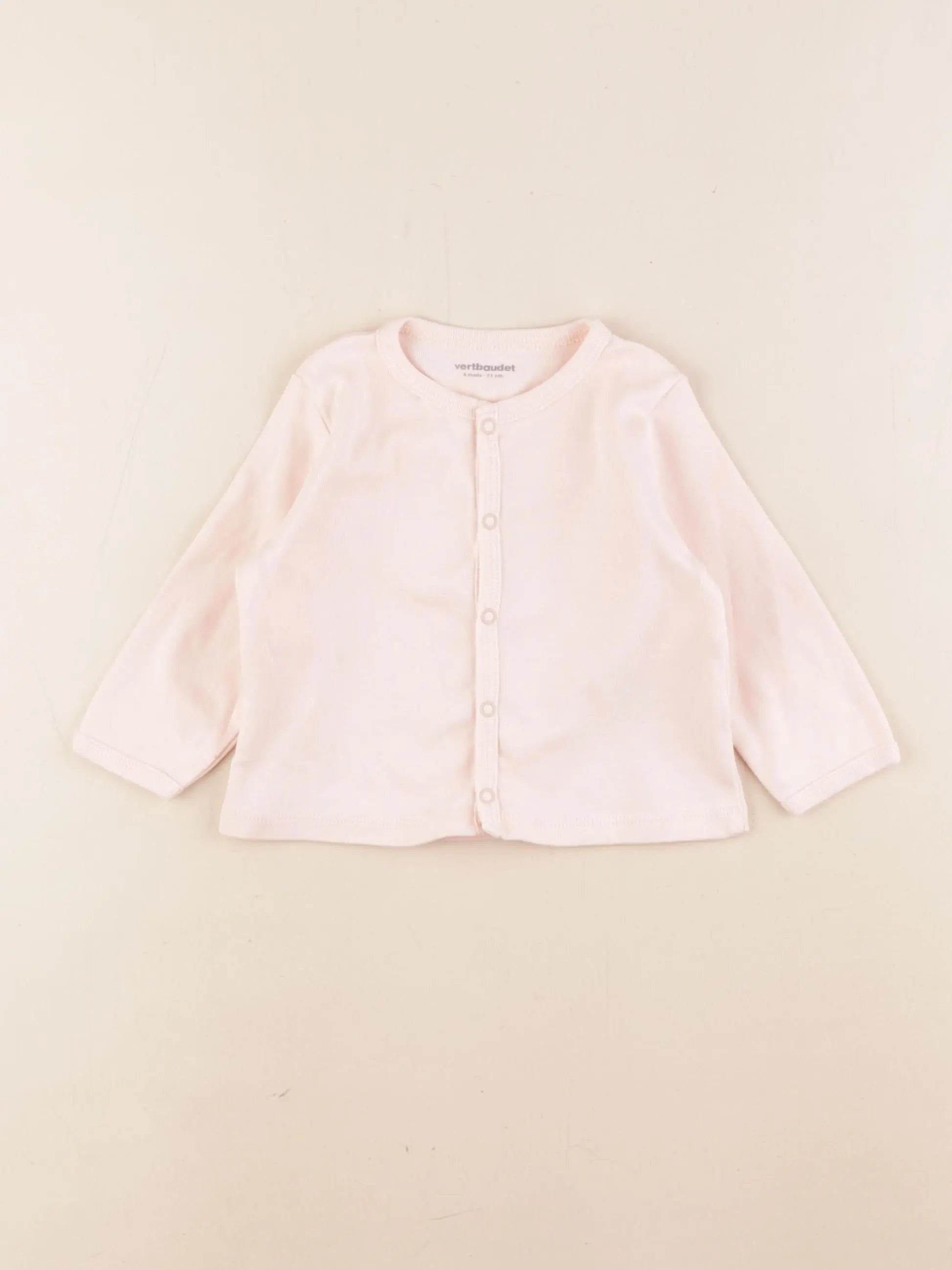 Vertbaudet - tee-shirt rose - 9 mois