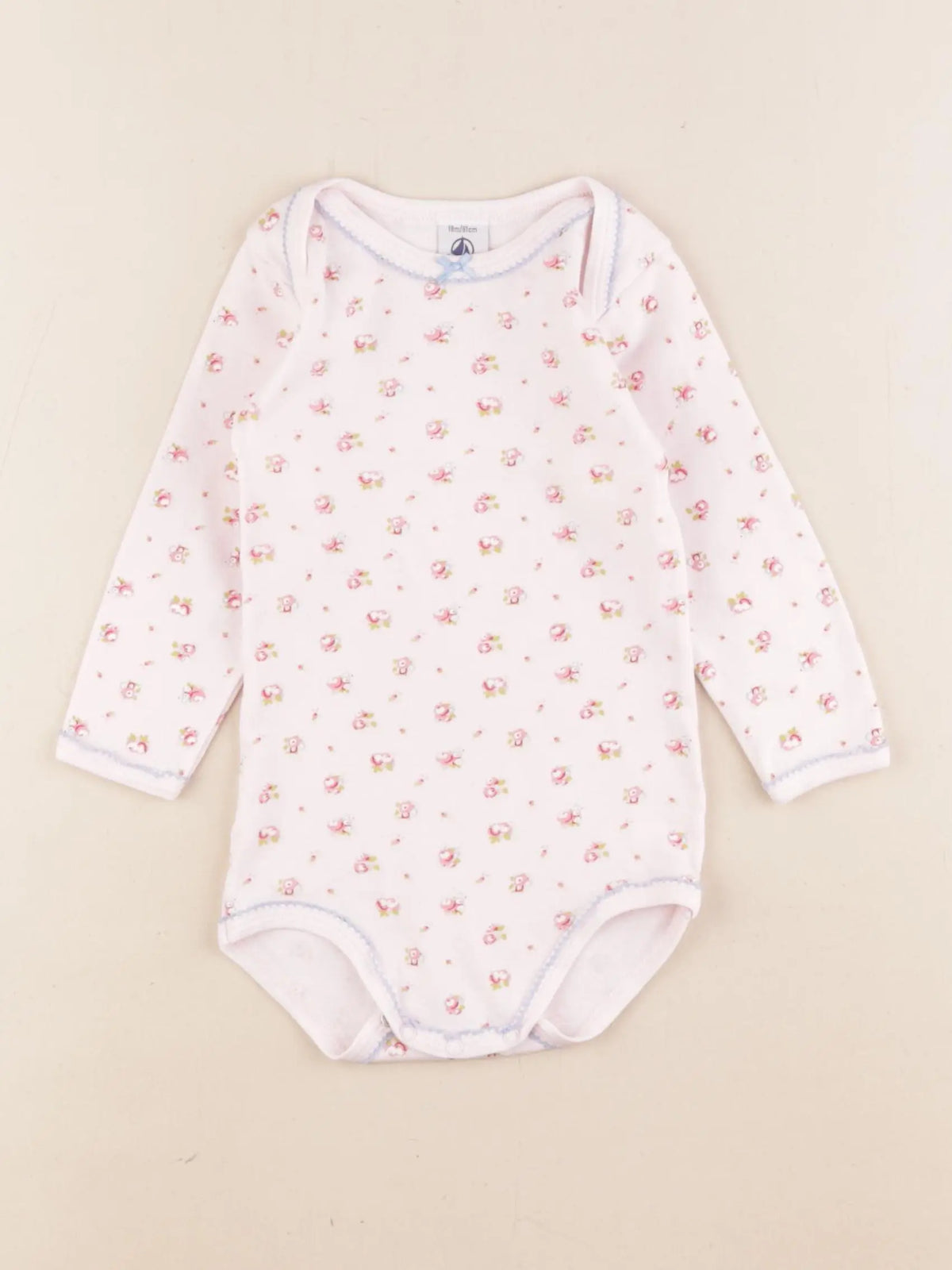Petit Bateau - body rose - 18 mois