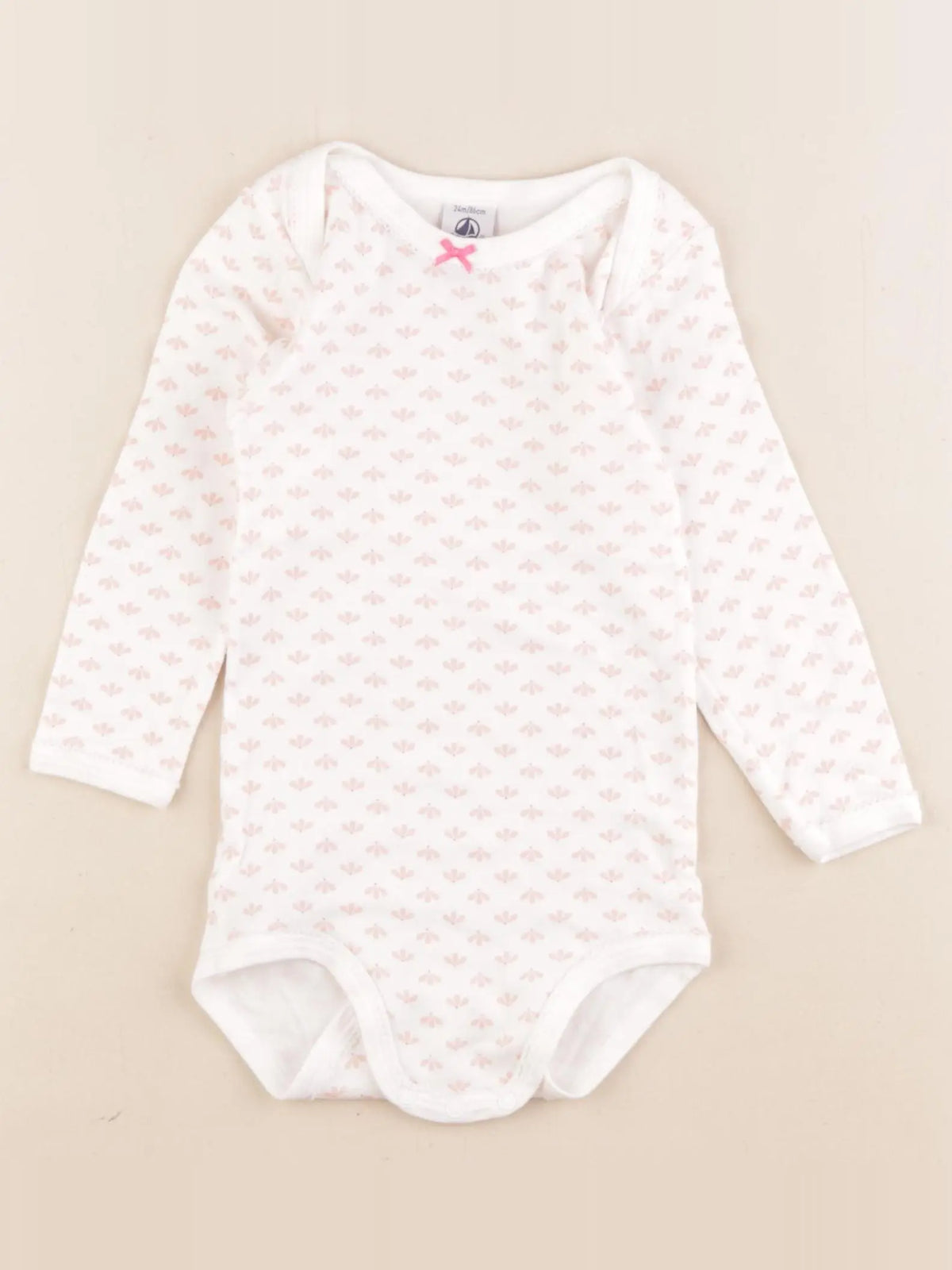 Petit Bateau - body rose - 24 mois
