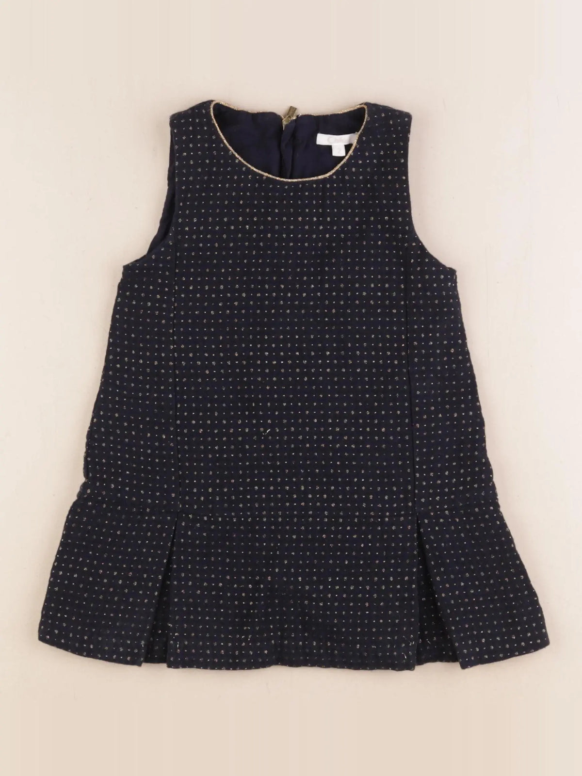 Chloé - robe noir, or - 2 ans