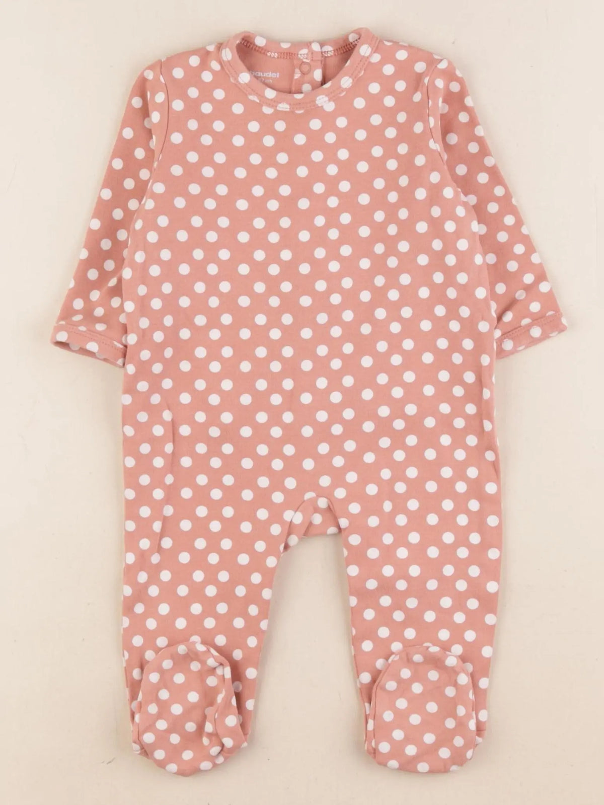 Vertbaudet - pyjama coton rose - 6 mois