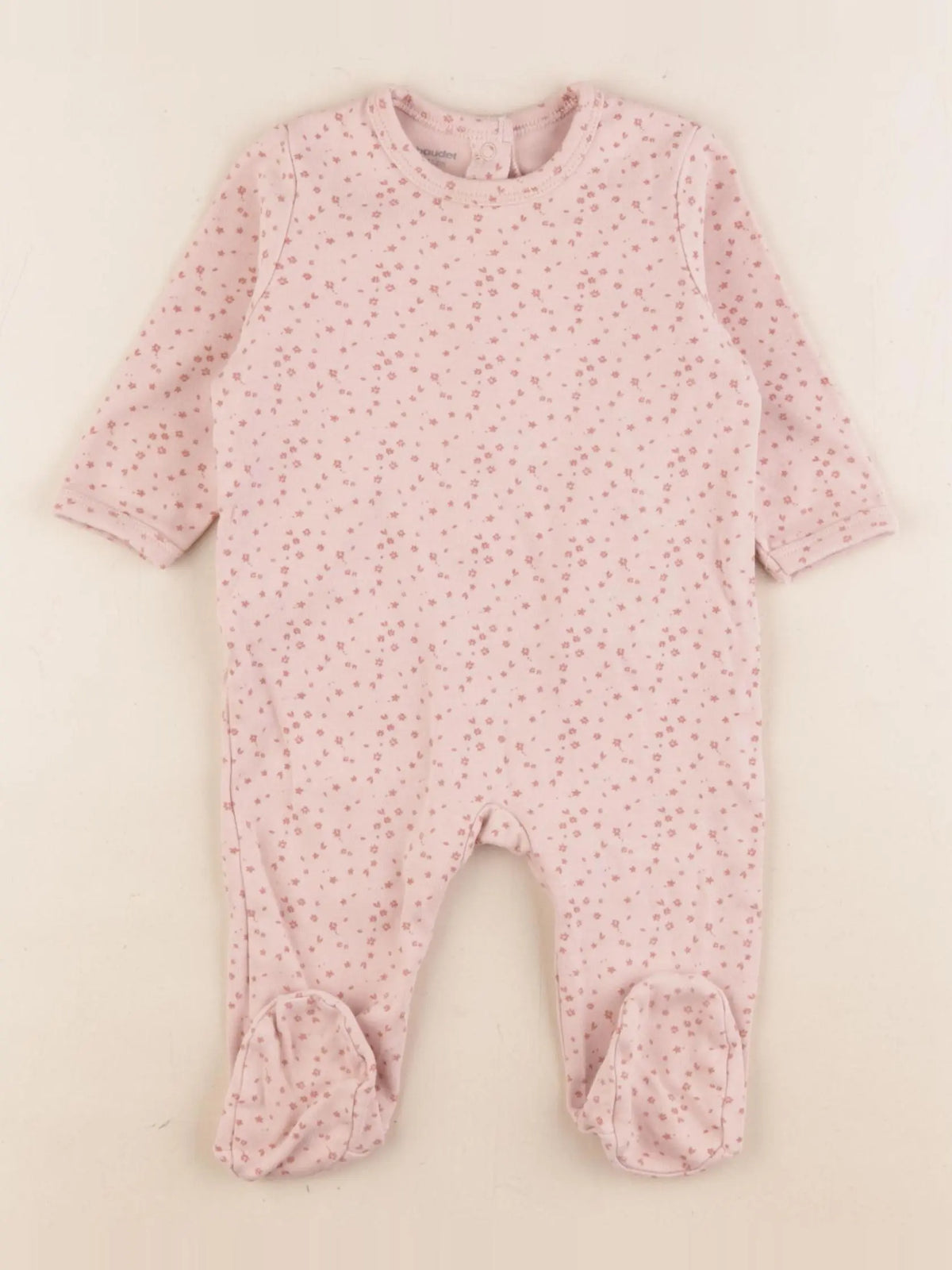 Vertbaudet - pyjama coton rose - 6 mois