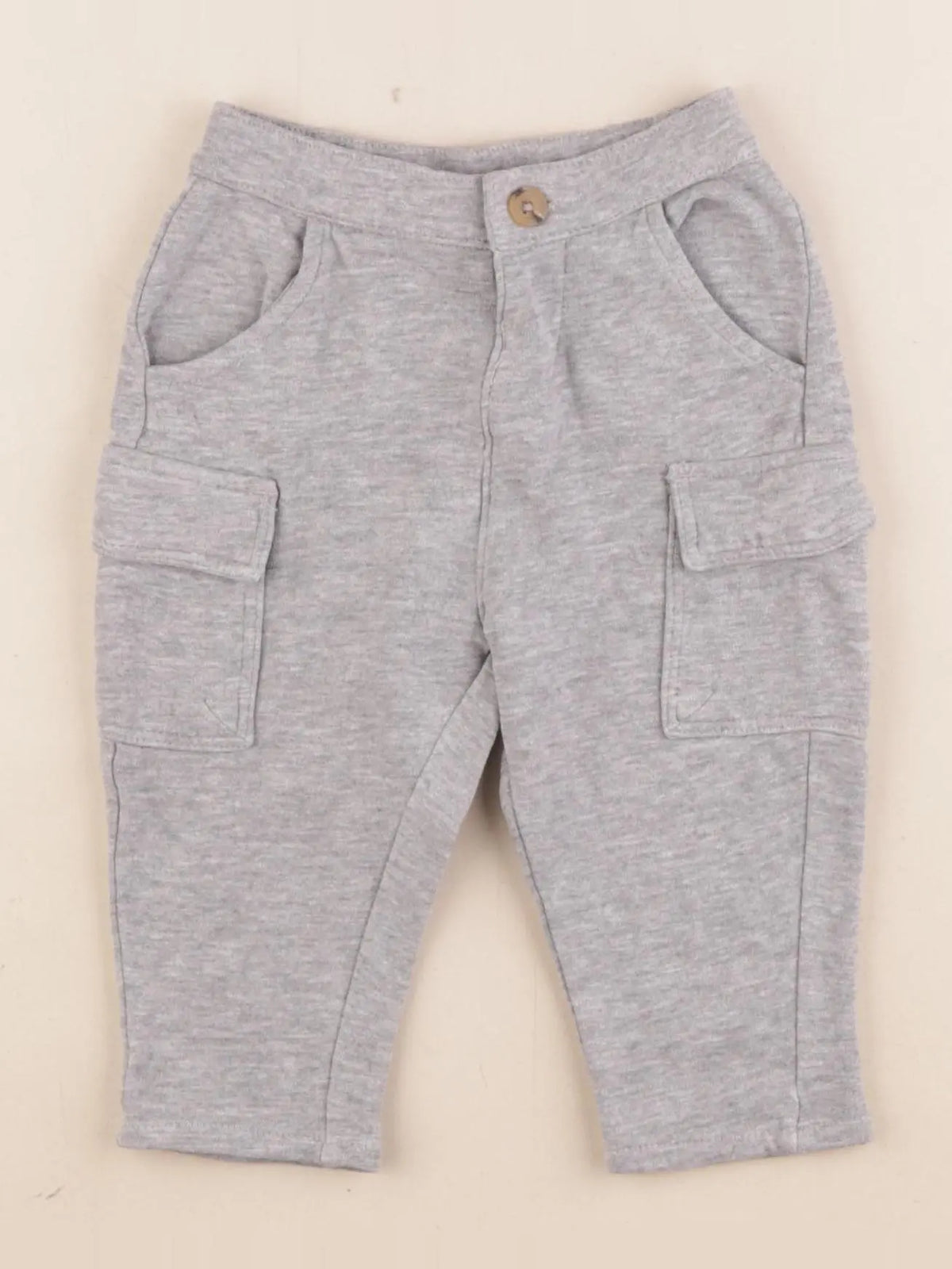 Vertbaudet - pantalon gris - 9 mois