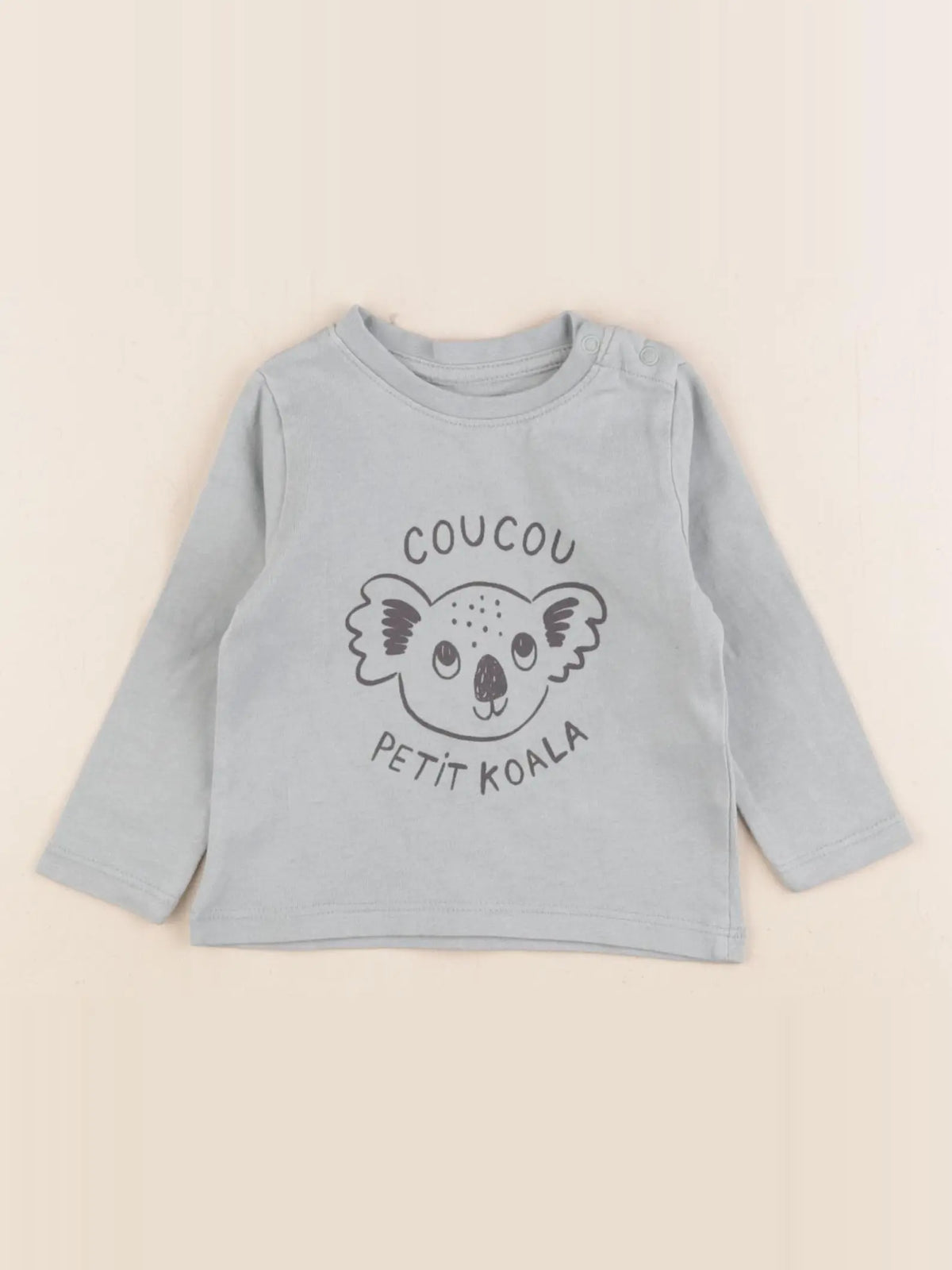 Vertbaudet - tee-shirt bleu - 6 mois
