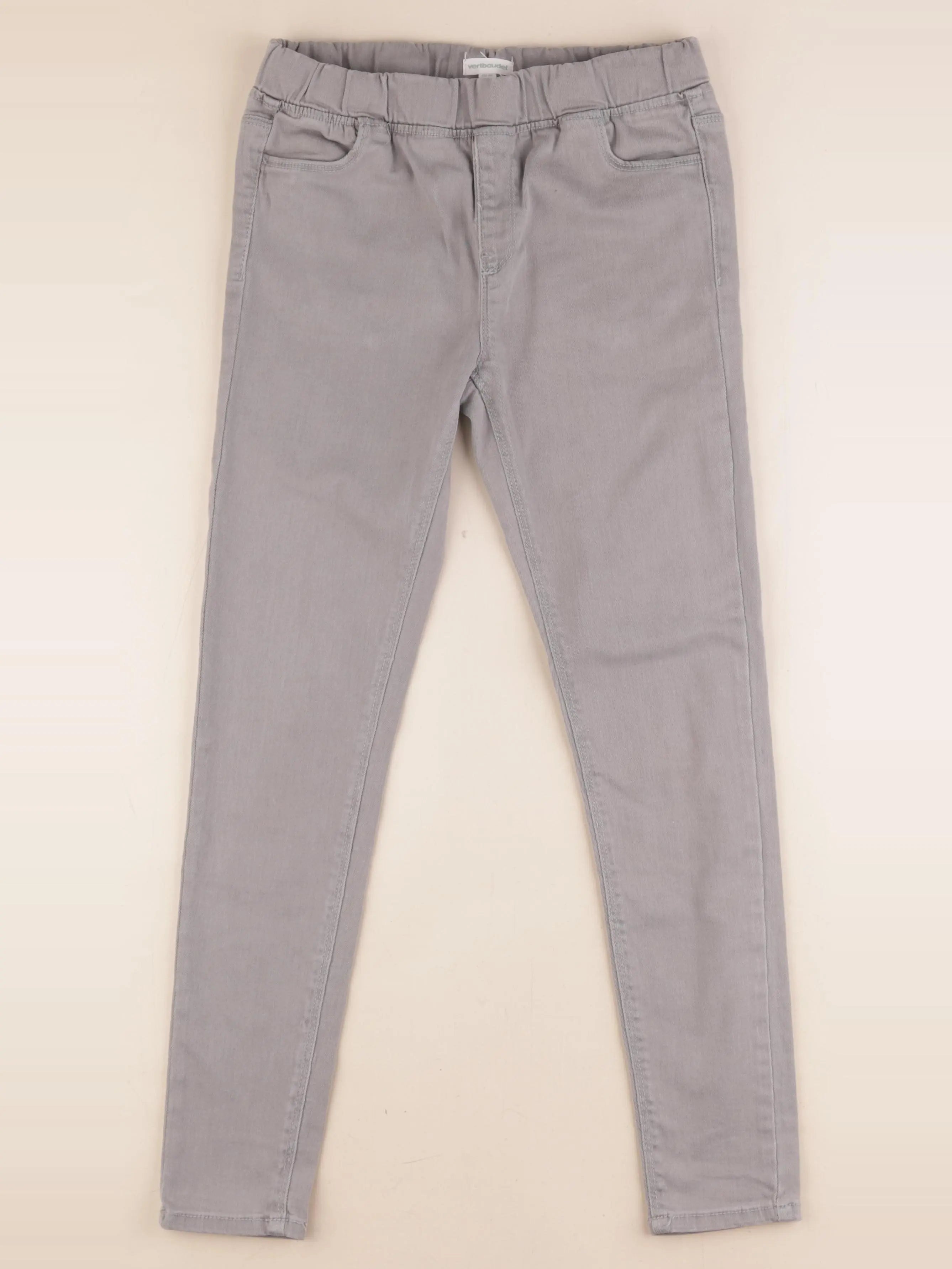 Vertbaudet - jegging gris - 12 ans