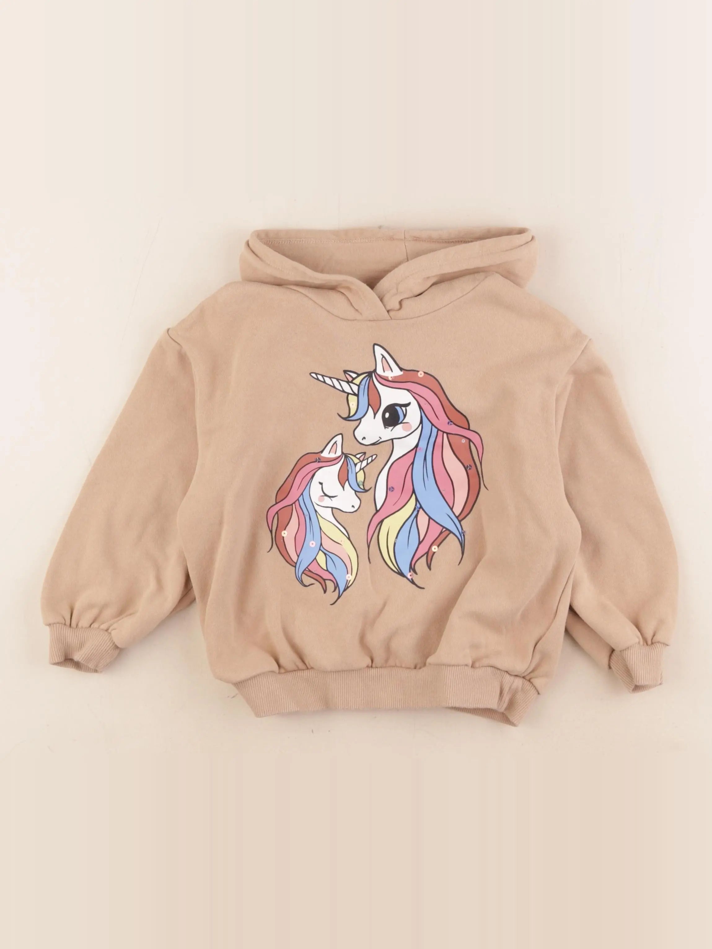 H&M - sweat marron - 2/4 ans