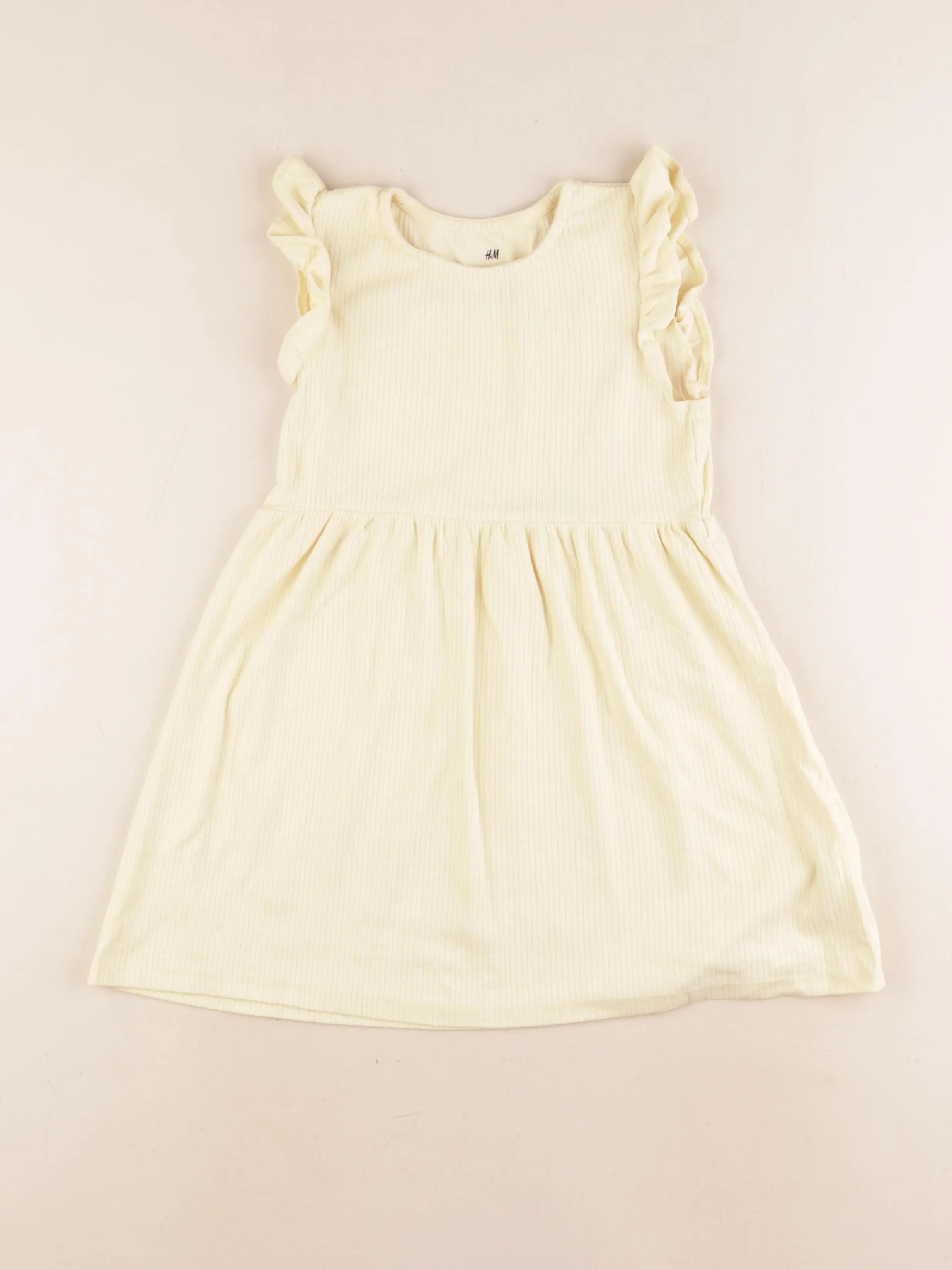 H&M - robe jaune - 4/6 ans