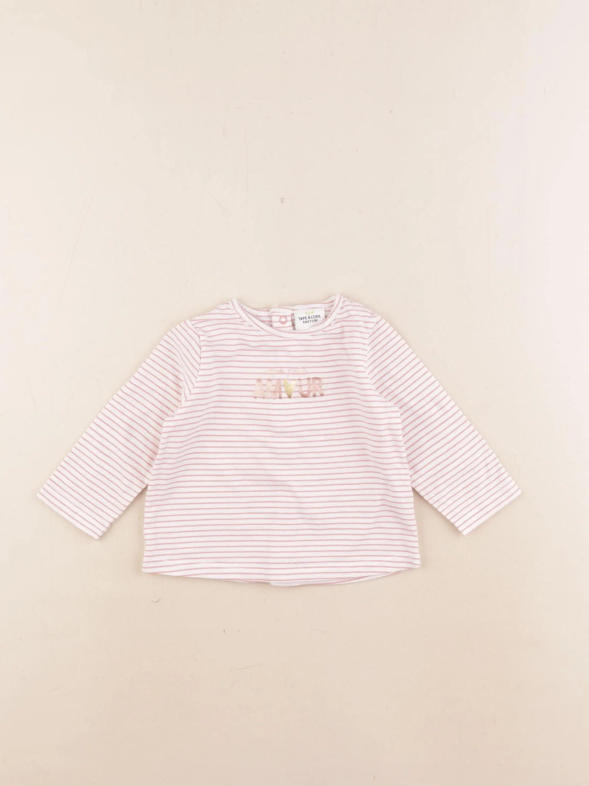 Tape à l'oeil - tee-shirt rose - 9 mois