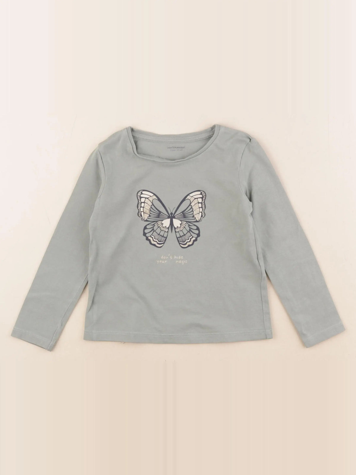 Vertbaudet - tee-shirt vert - 3 ans
