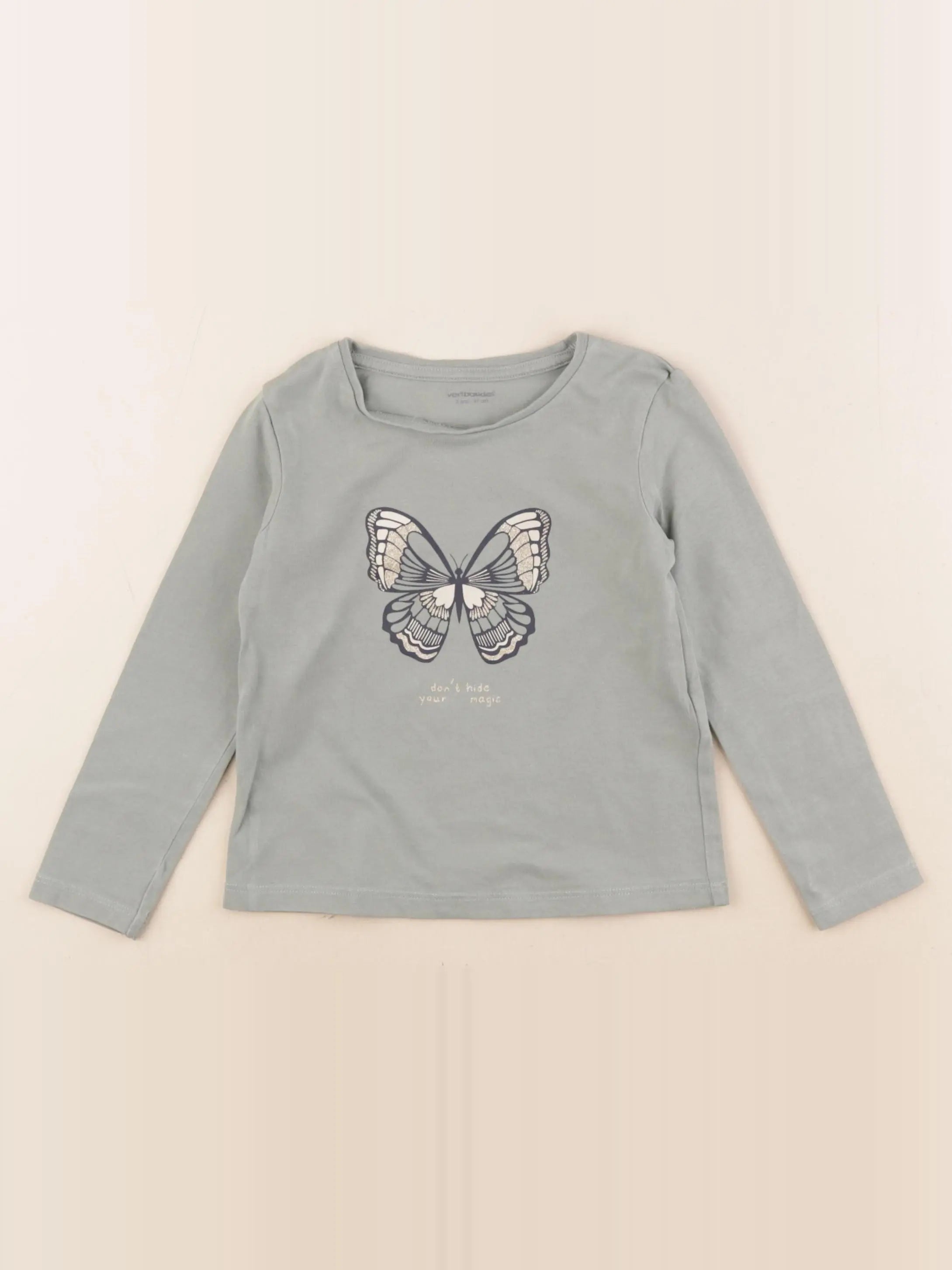 Vertbaudet - tee-shirt vert - 3 ans
