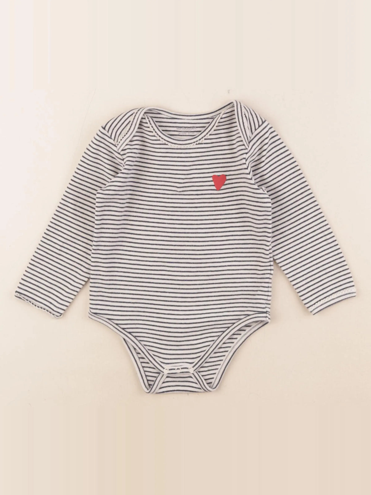 Vertbaudet - body beige, bleu - 36 mois