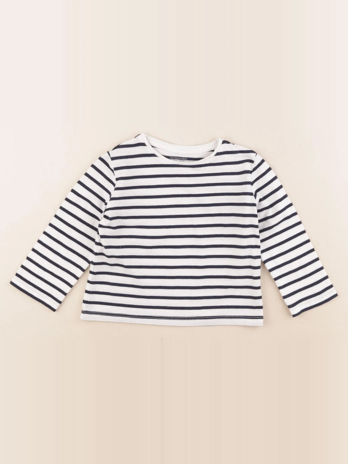 Vertbaudet - tee-shirt bleu, blanc - 3 ans