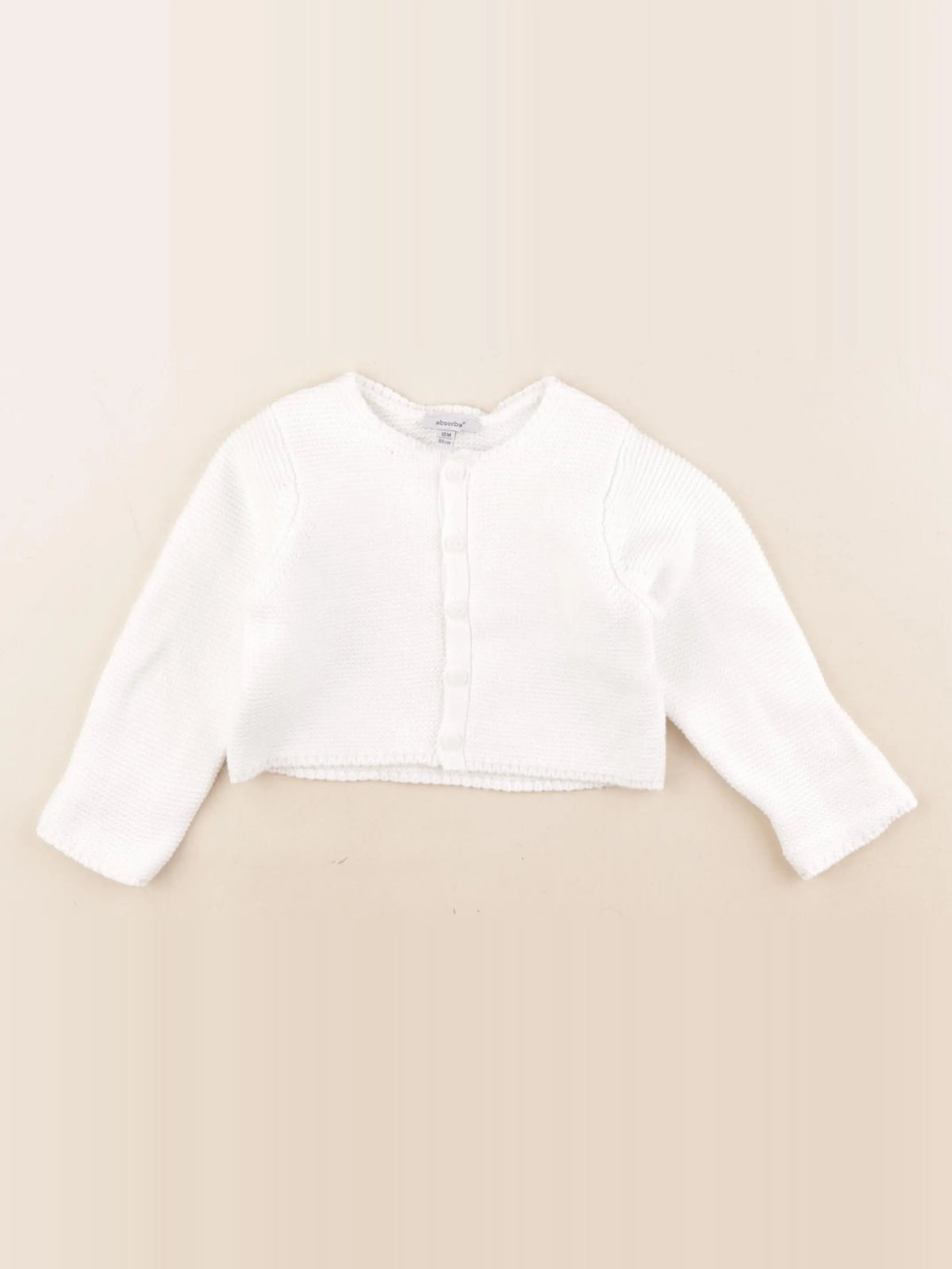 Absorba - gilet blanc - 18 mois
