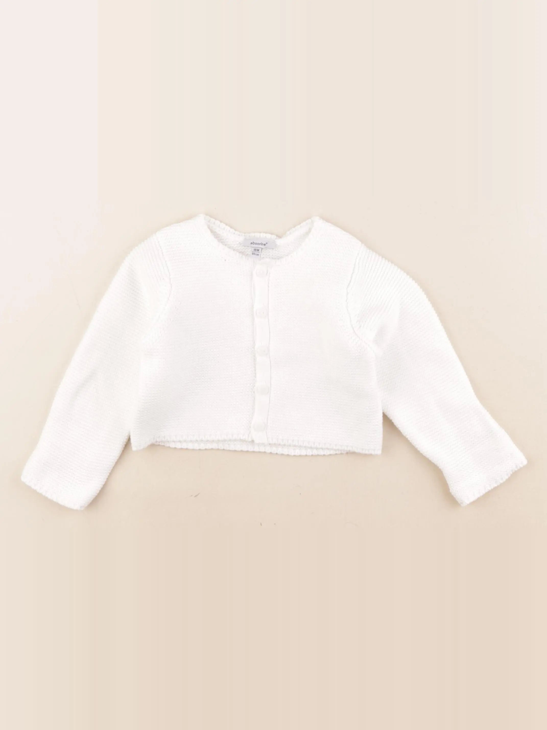 Absorba - gilet blanc - 18 mois