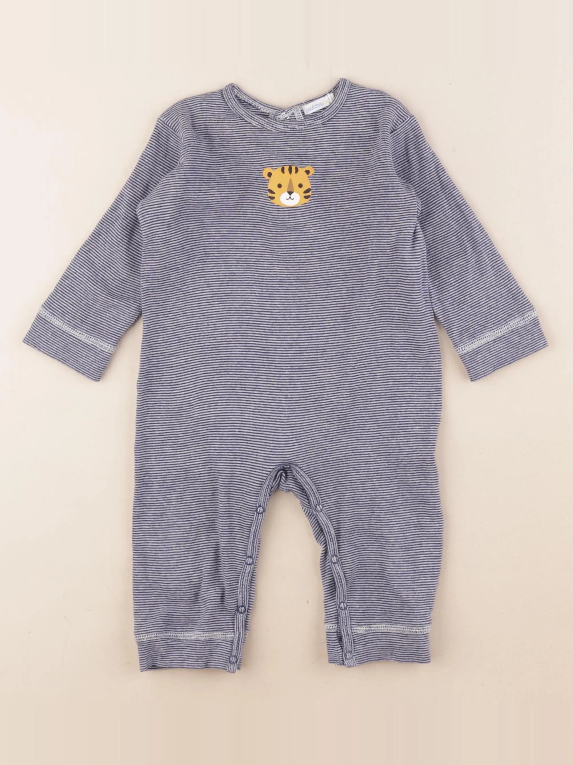 Boutchou - pyjama coton bleu - 12 mois