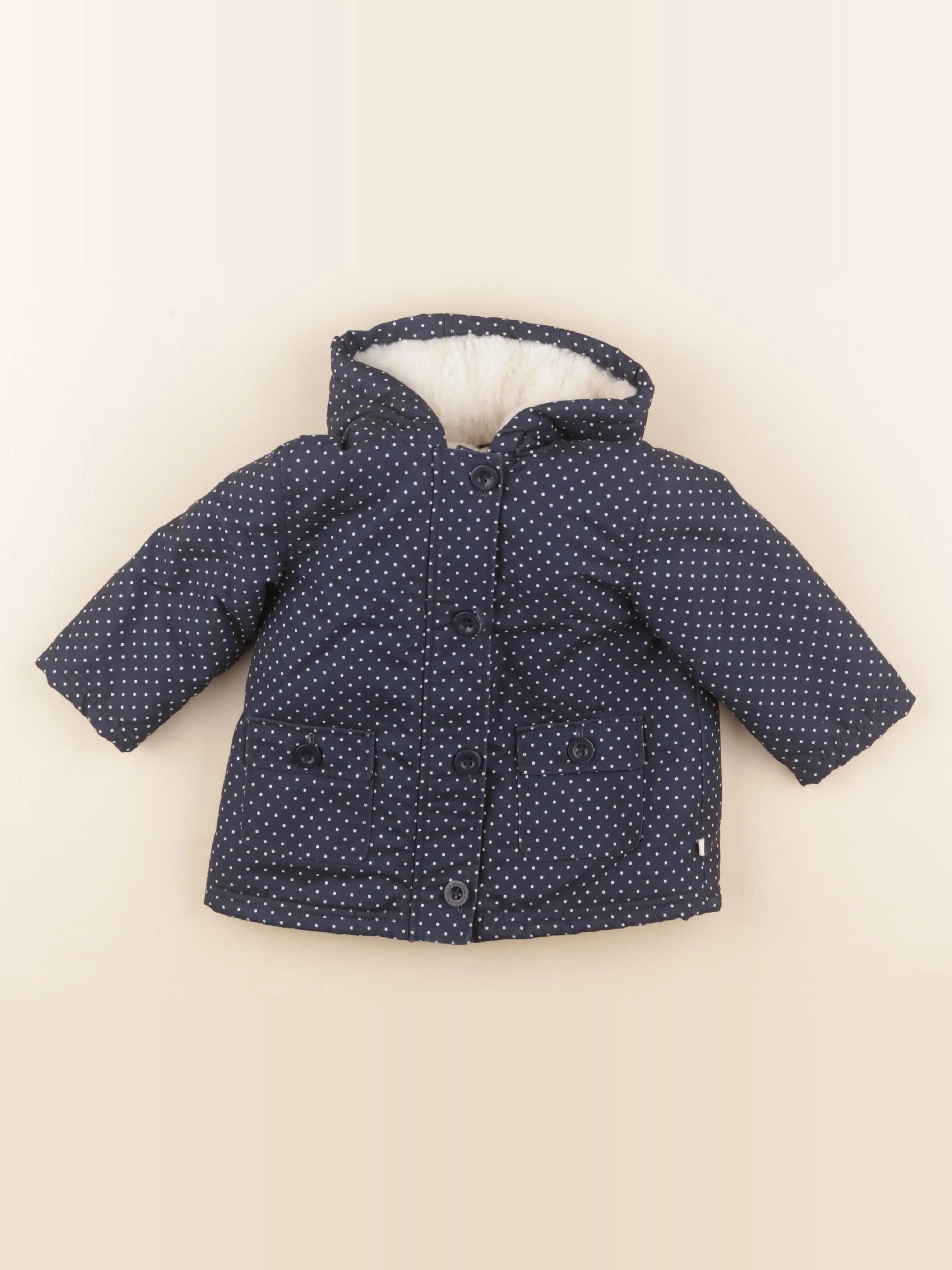 Cadet Rousselle - manteau bleu - 12 mois