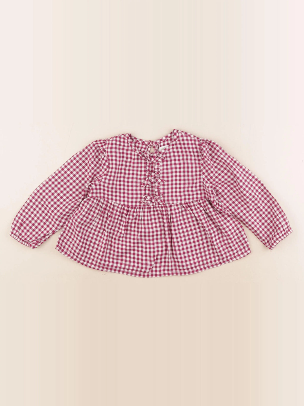Vertbaudet - blouse blanc, violet - 3 ans