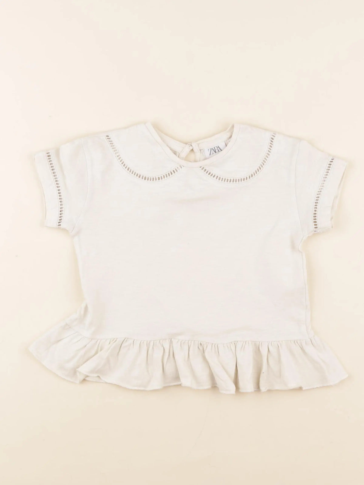 Zara - tee-shirt beige - 18/24 mois
