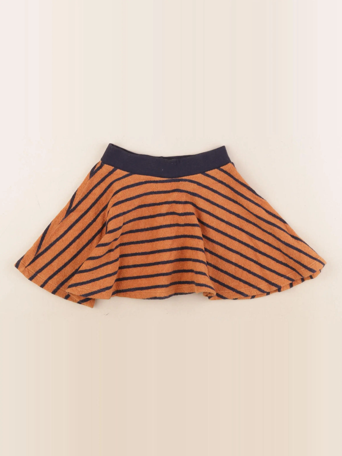 Petit Bateau - jupe bleu, marron - 5 ans